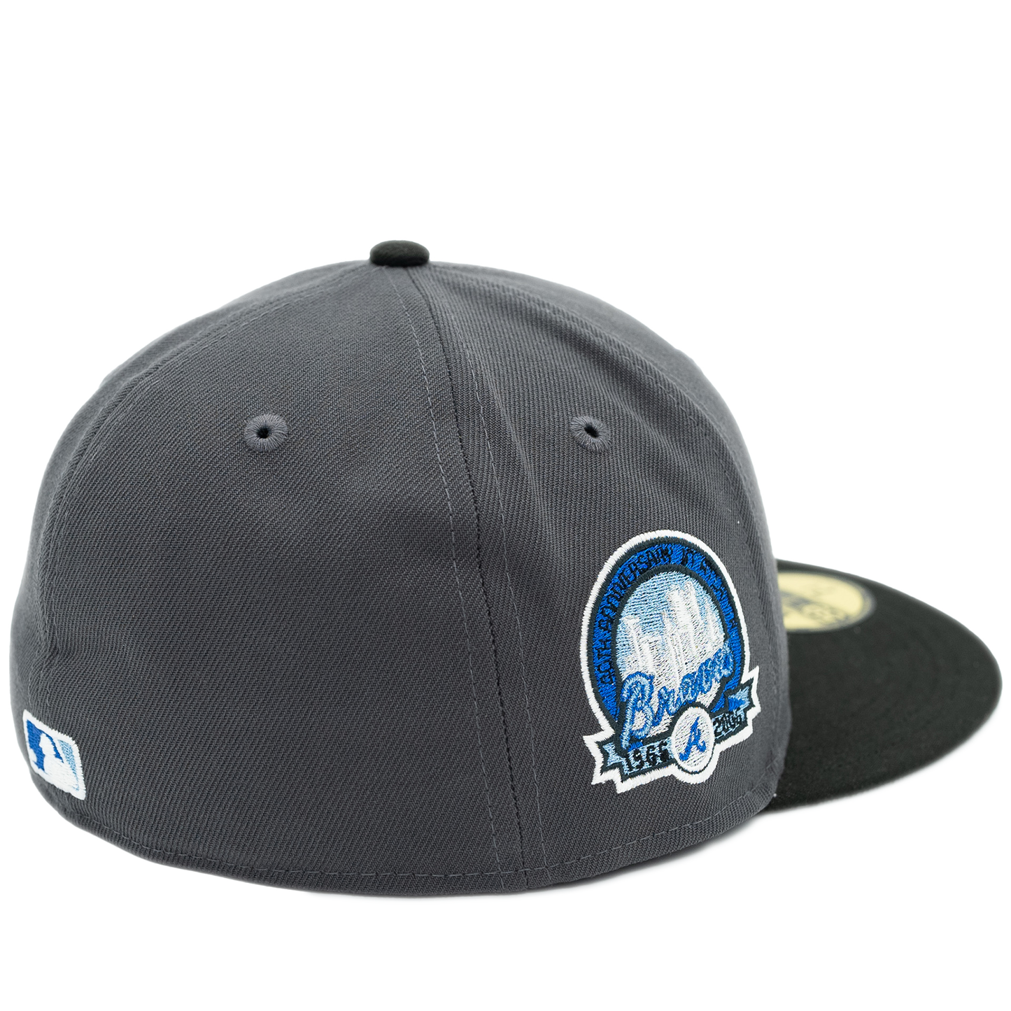 New Era Atlanta Braves 59Fifty Fitted Hat - Dark Graphite/ Black