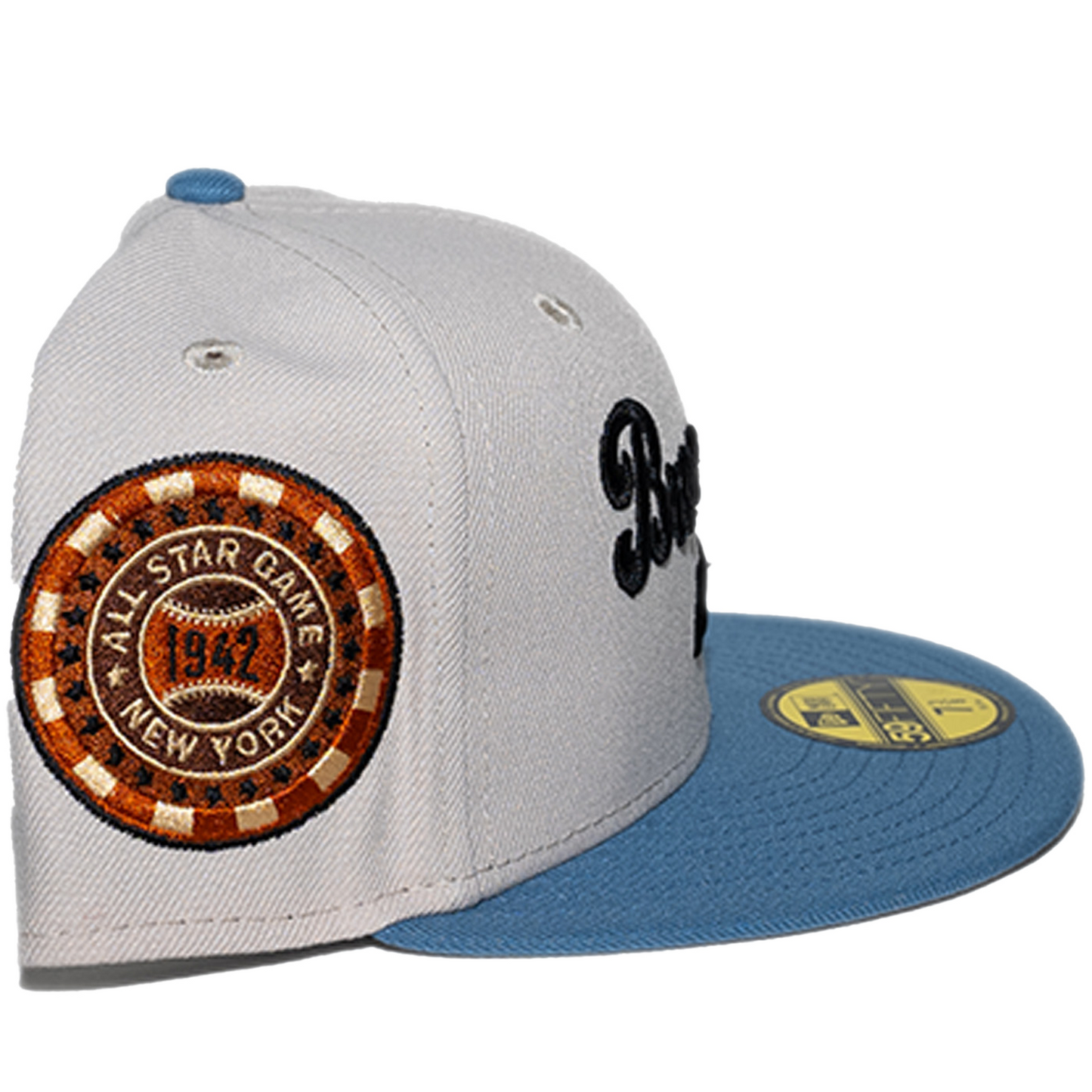 New Era Brooklyn Dodgers 59Fifty Fitted Hat - Stone/Blue