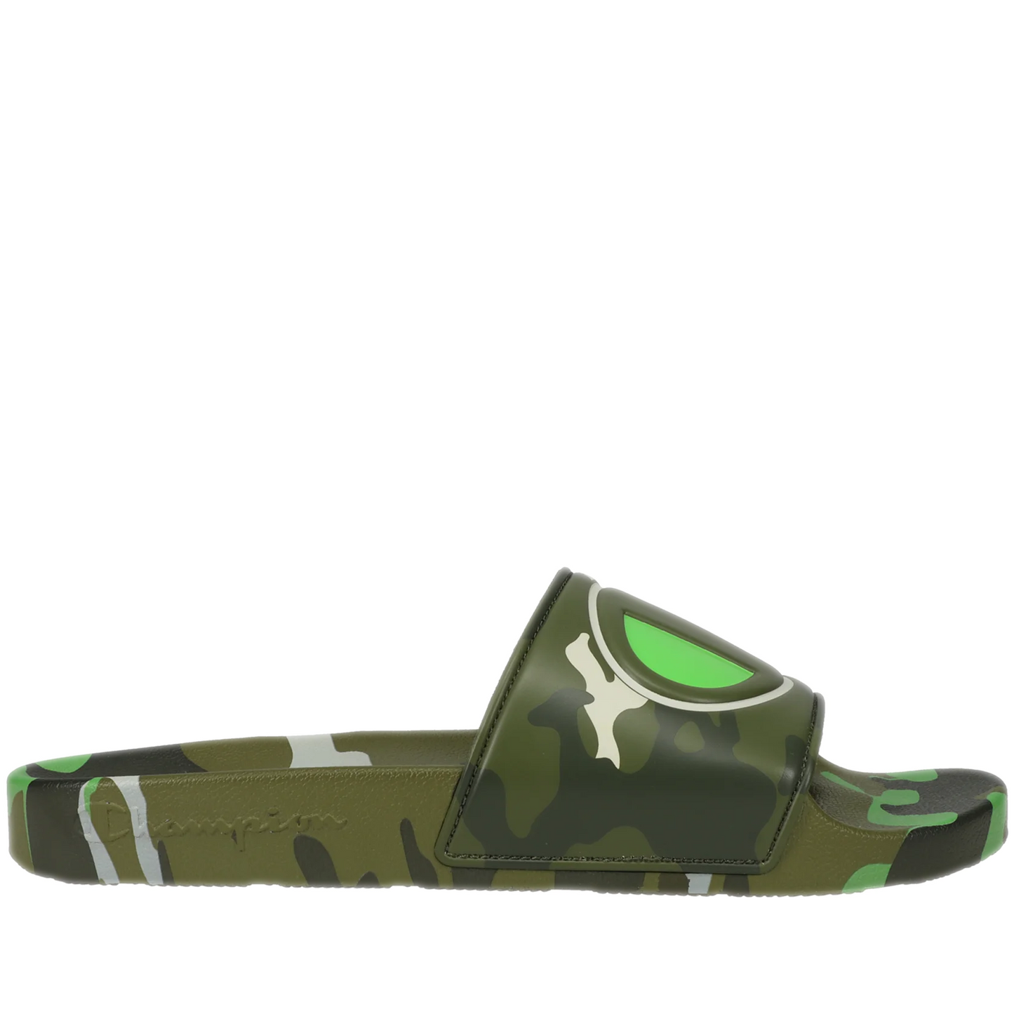 Men's Champion IPO Camo H21 Slides - Olive/ Camo