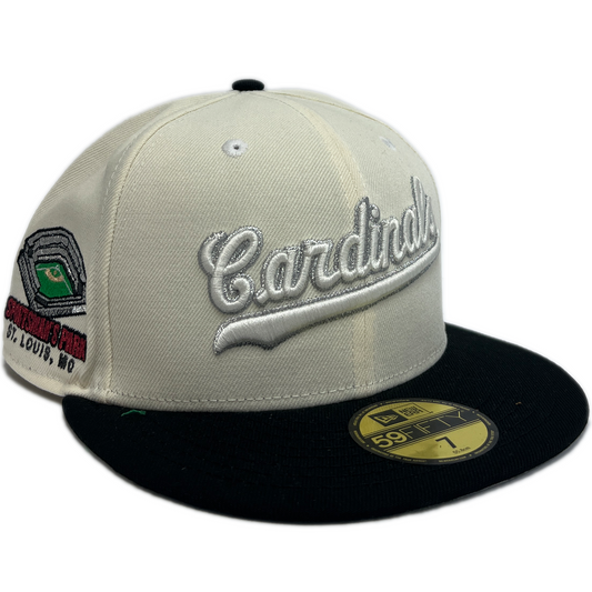 New Era St. Louis Cardinals 59FIFTY Fitted Hat - Chrome/ Black