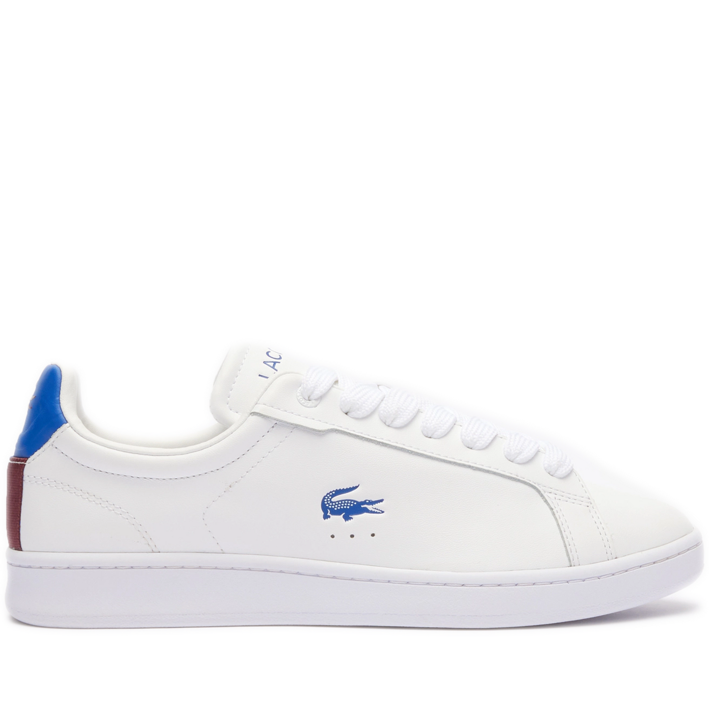 Men's Lacoste Carnaby Pro Leather Trainers - White/ Dark Blue