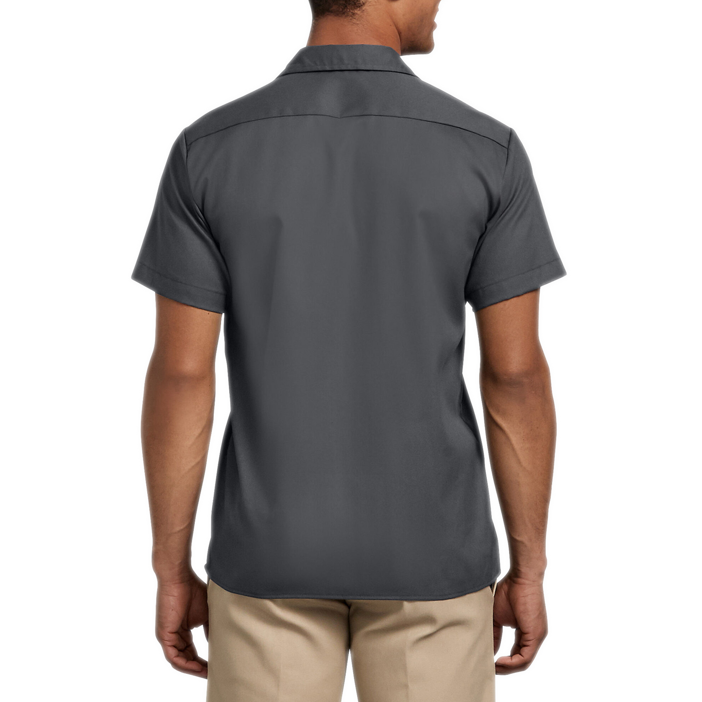 Men's Dickies Slim Fit FLEX Twill Work Shirt - Charcoal