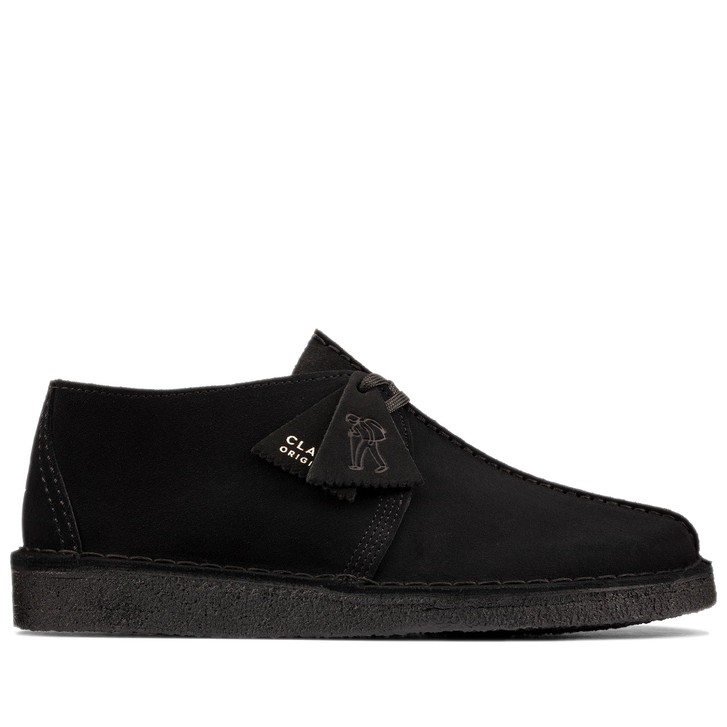 Men's Clarks Desert Trek - Black Suede