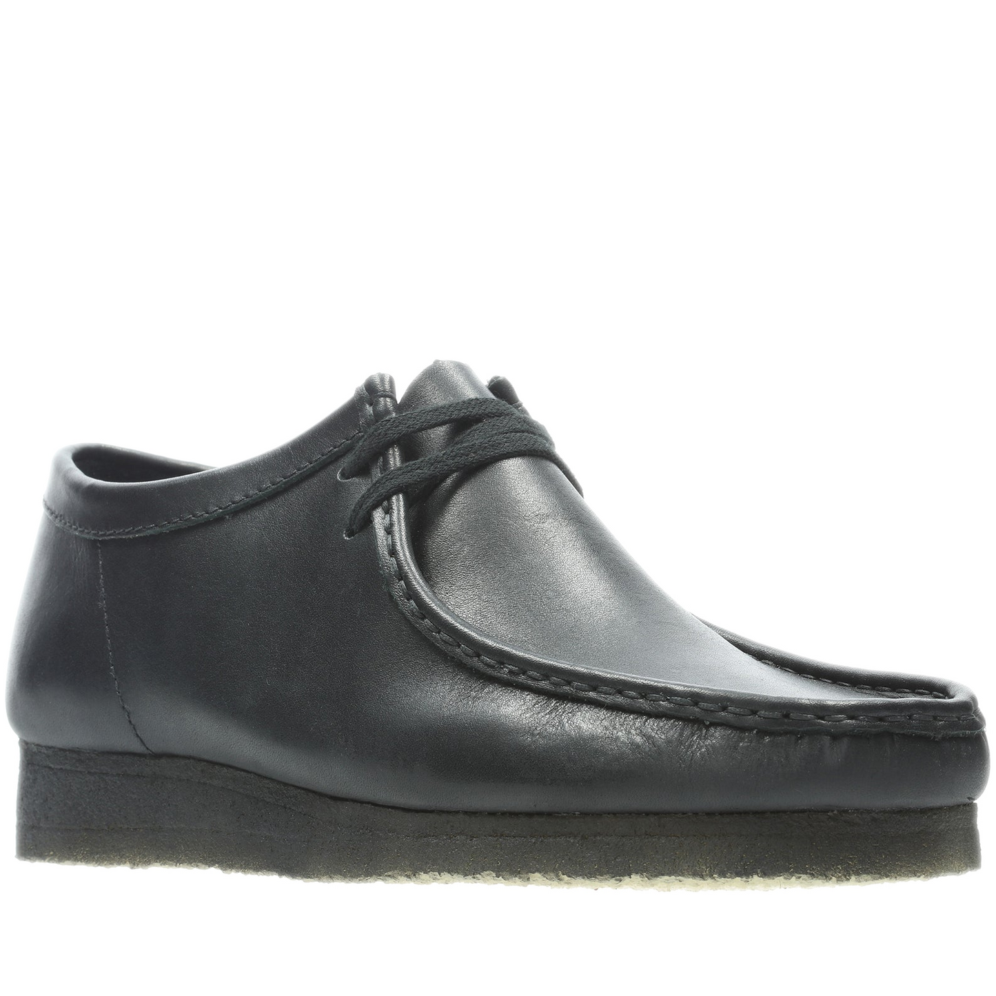 Men's Clarks Wallabee Low - Black Leather