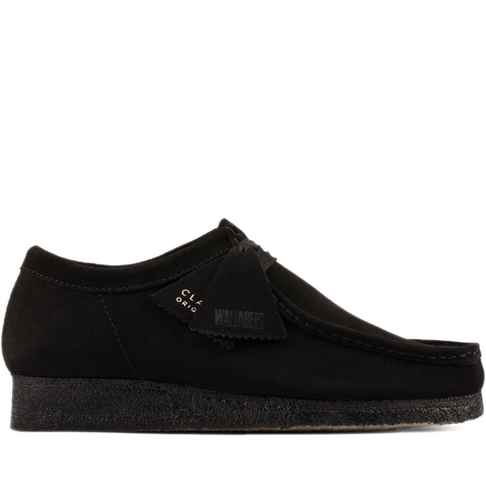 Men's Clarks Wallabee Low - Black Suede