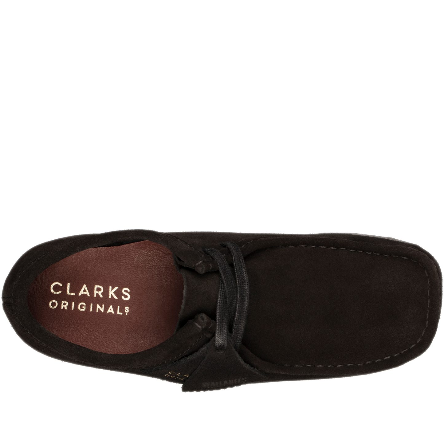 Men's Clarks Wallabee Low - Black Suede