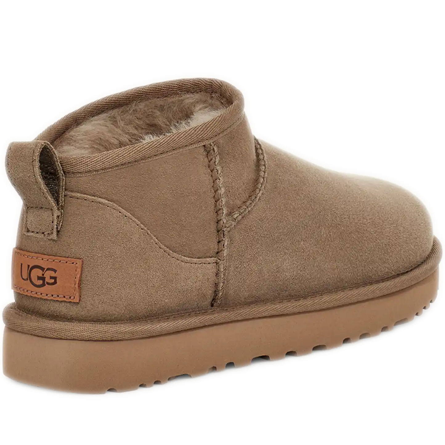 Women's Ugg Classic Ultra Mini - Antilope Heel Side