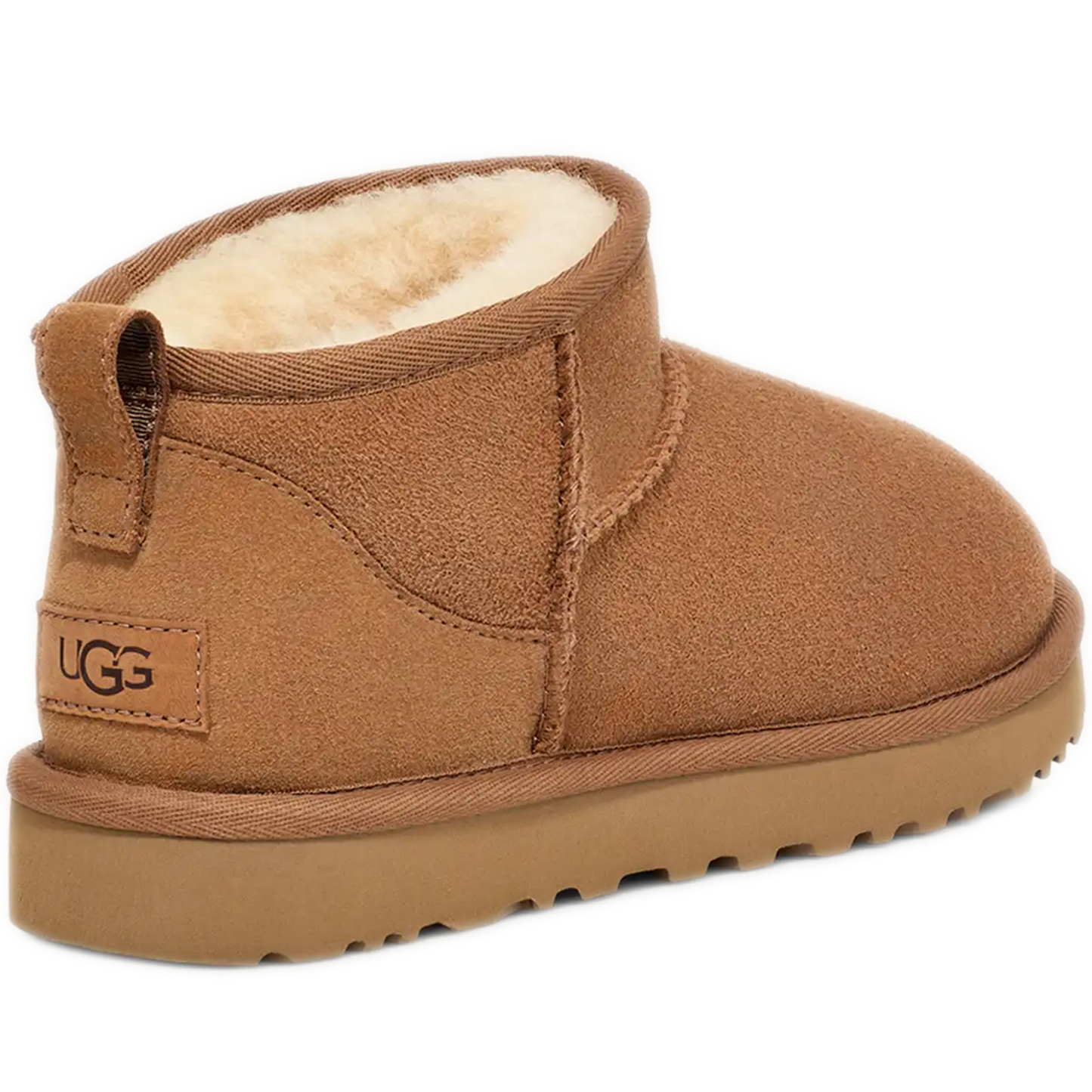 Women's Ugg Classic Ultra Mini - Chestnut Heel Side