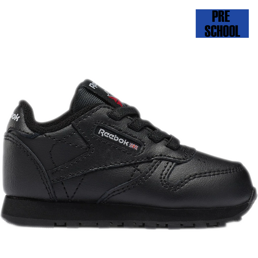 Pre School Reebok Classic Leather Shoes - Black Side