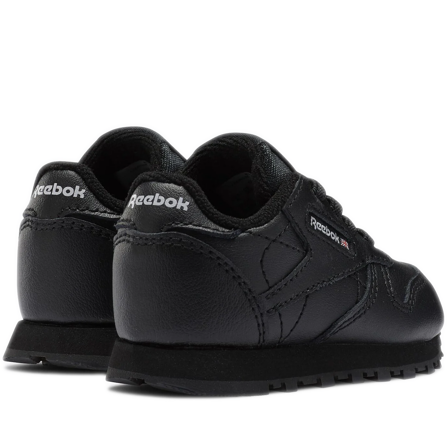 Pre School Reebok Classic Leather Shoes - Black Heel Side