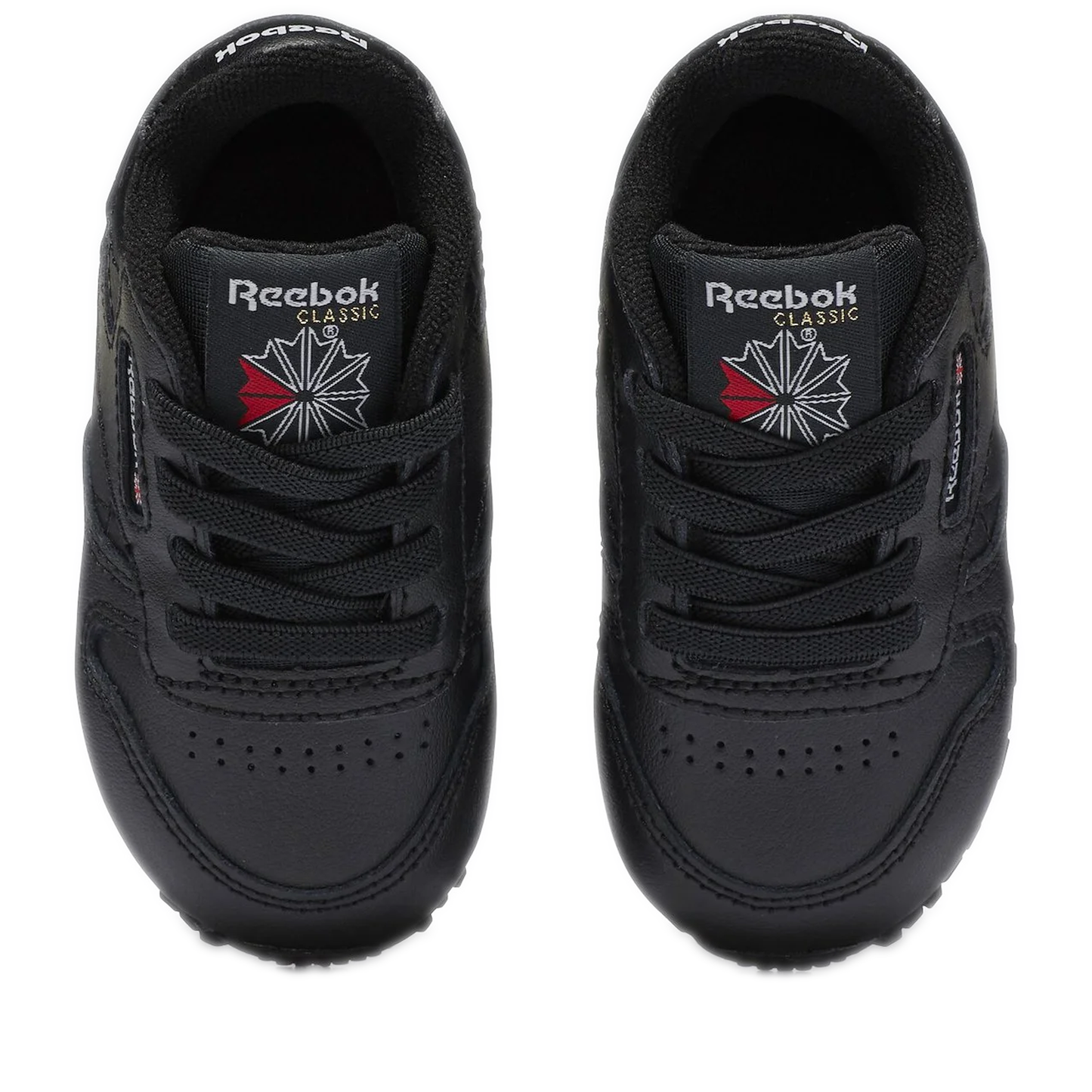 Pre School Reebok Classic Leather Shoes - Black Top View