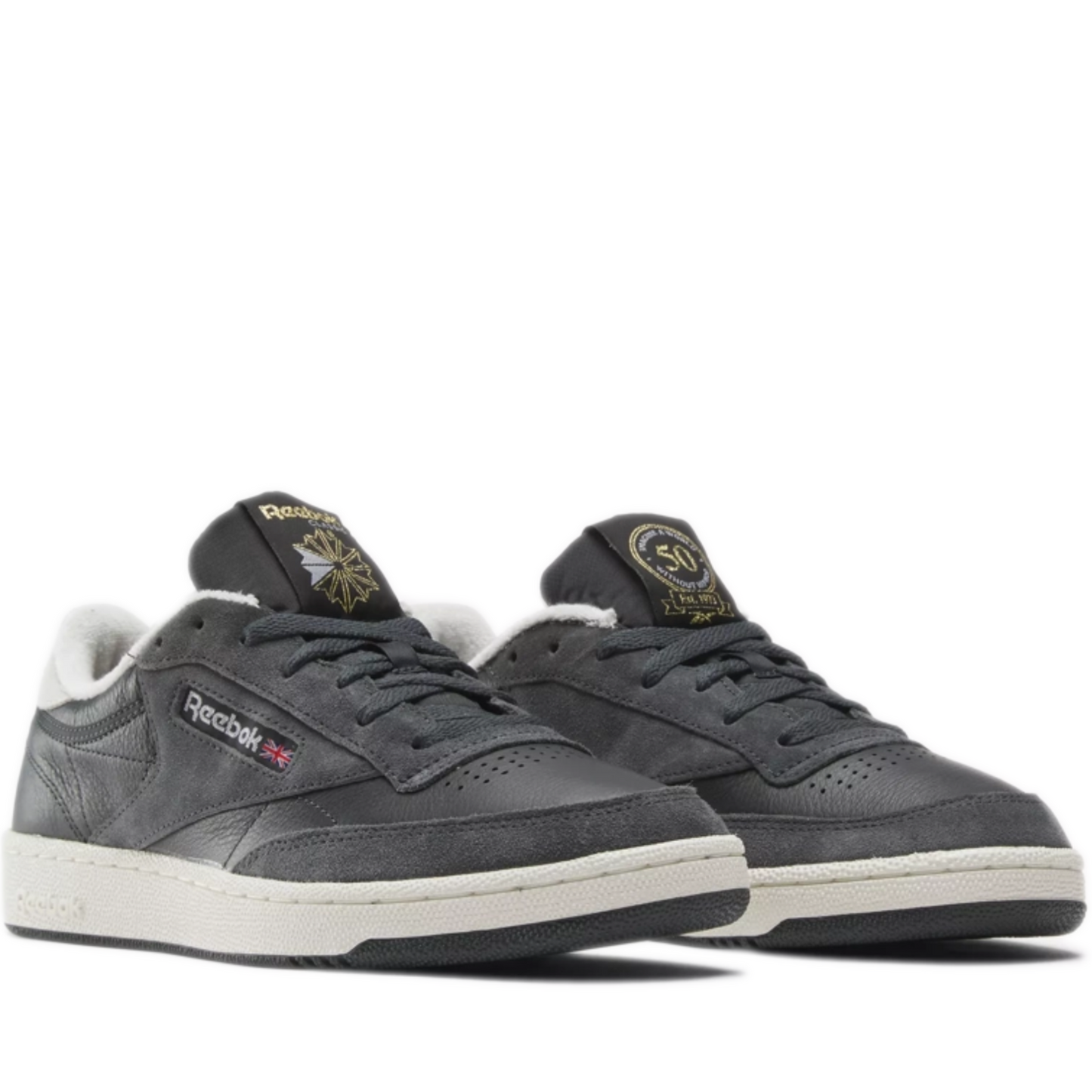 Men's Reebok Club C 85 Shoes - Grey/ White