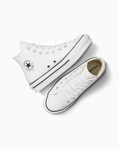 Converse Chuck Taylor All Star EVA Lift Leather Platform - White