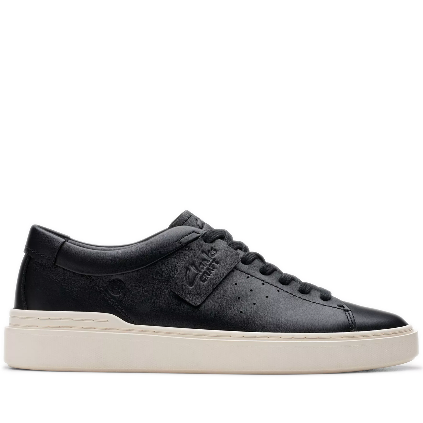 Men's Clarks Craft Swift - Black Leather - Side