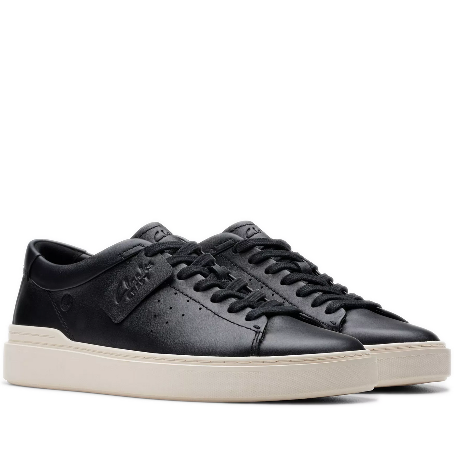 Men's Clarks Craft Swift - Black Leather - Front Side