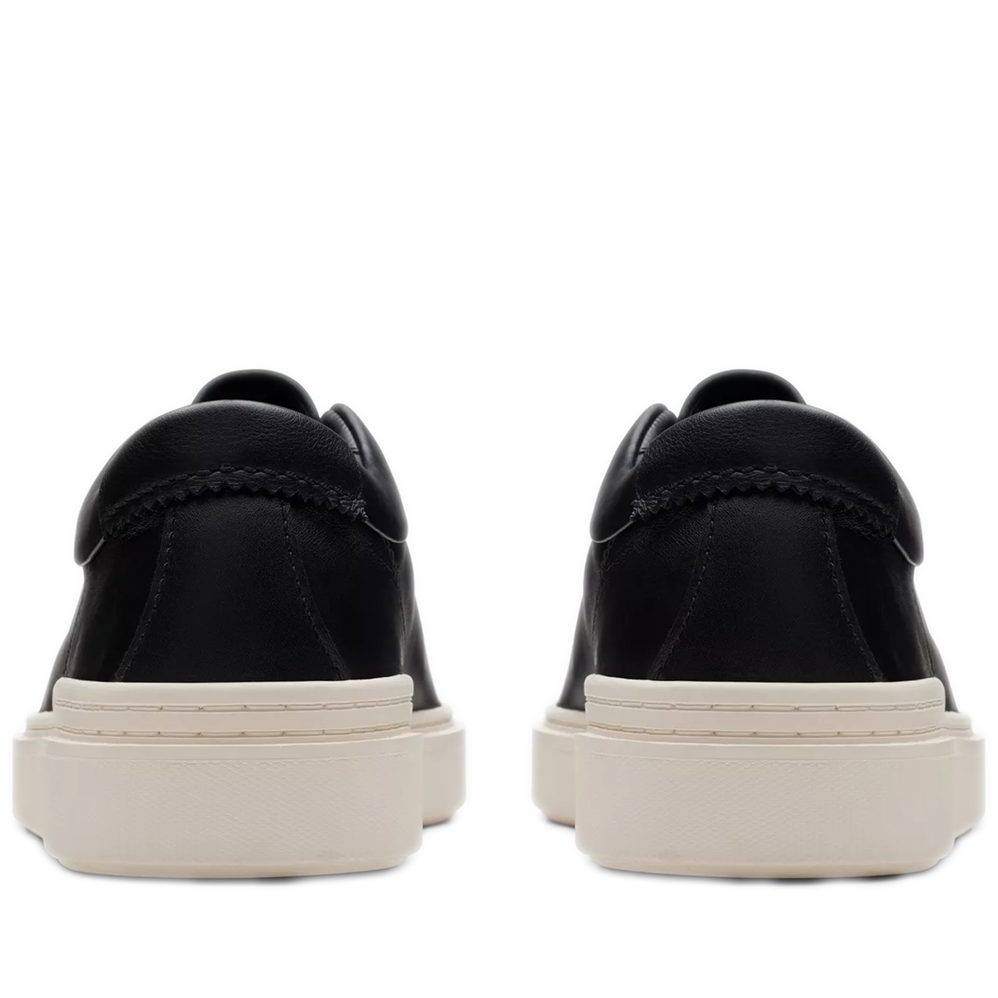 Men's Clarks Craft Swift - Black Leather - Heel