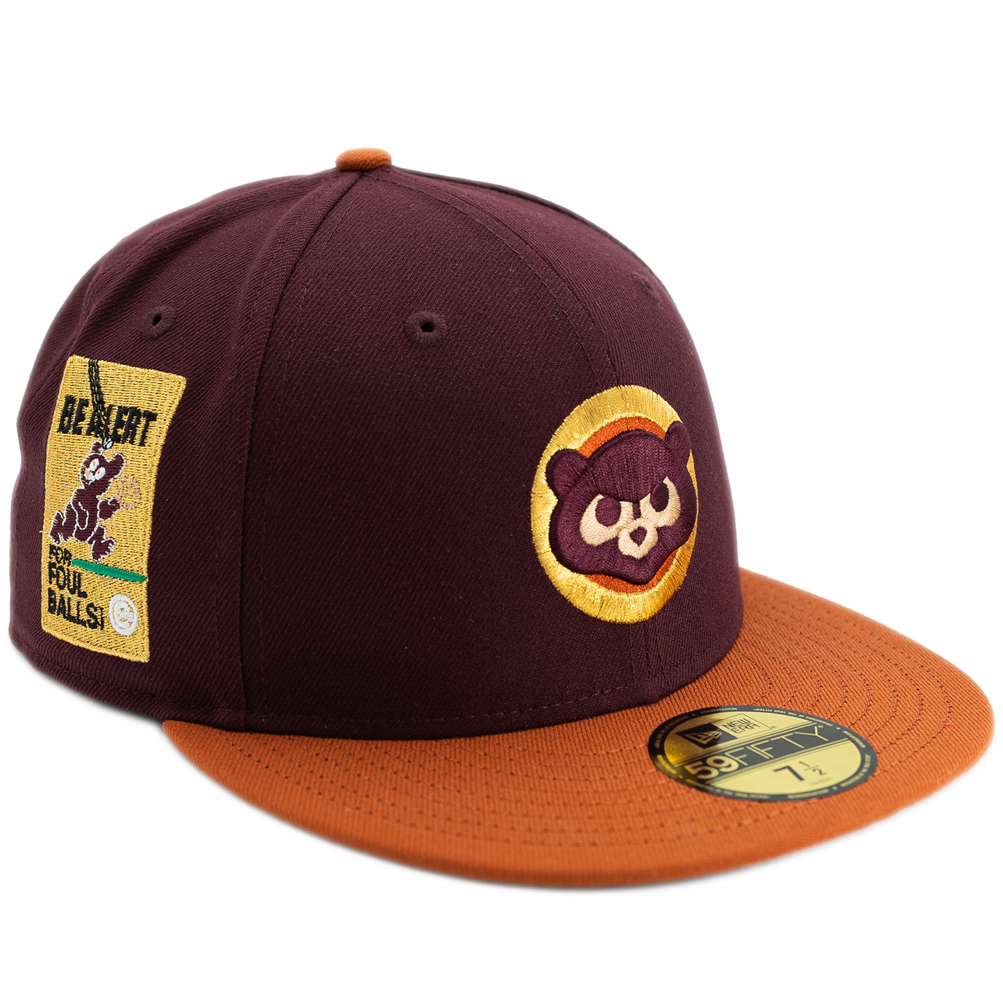 New Era Chicago Cubs 59Fifty Fitted Hat - Maroon/ Rust