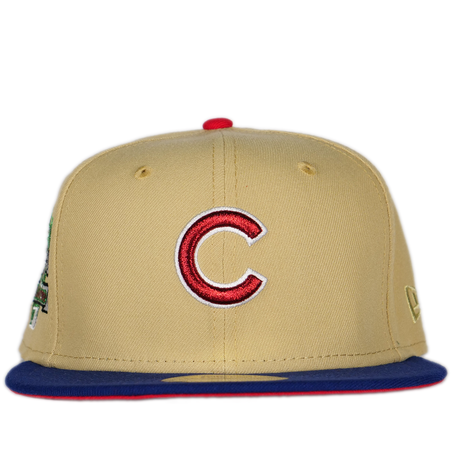 New Era Chicago Cubs 59Fifty Fitted Hat - Cream/ Blue/ Red