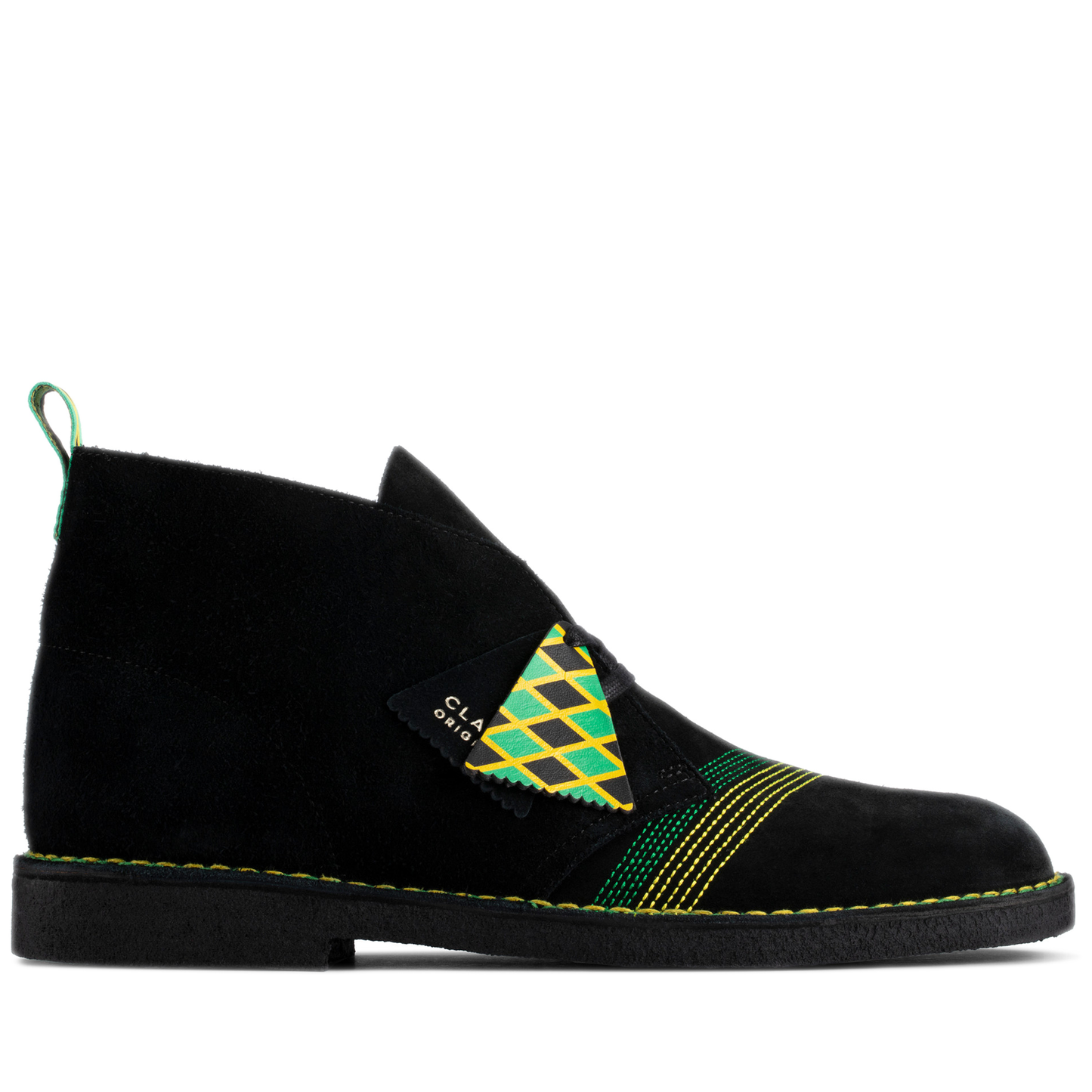 Men's Clarks Desert Jamaica - Black Multicolor