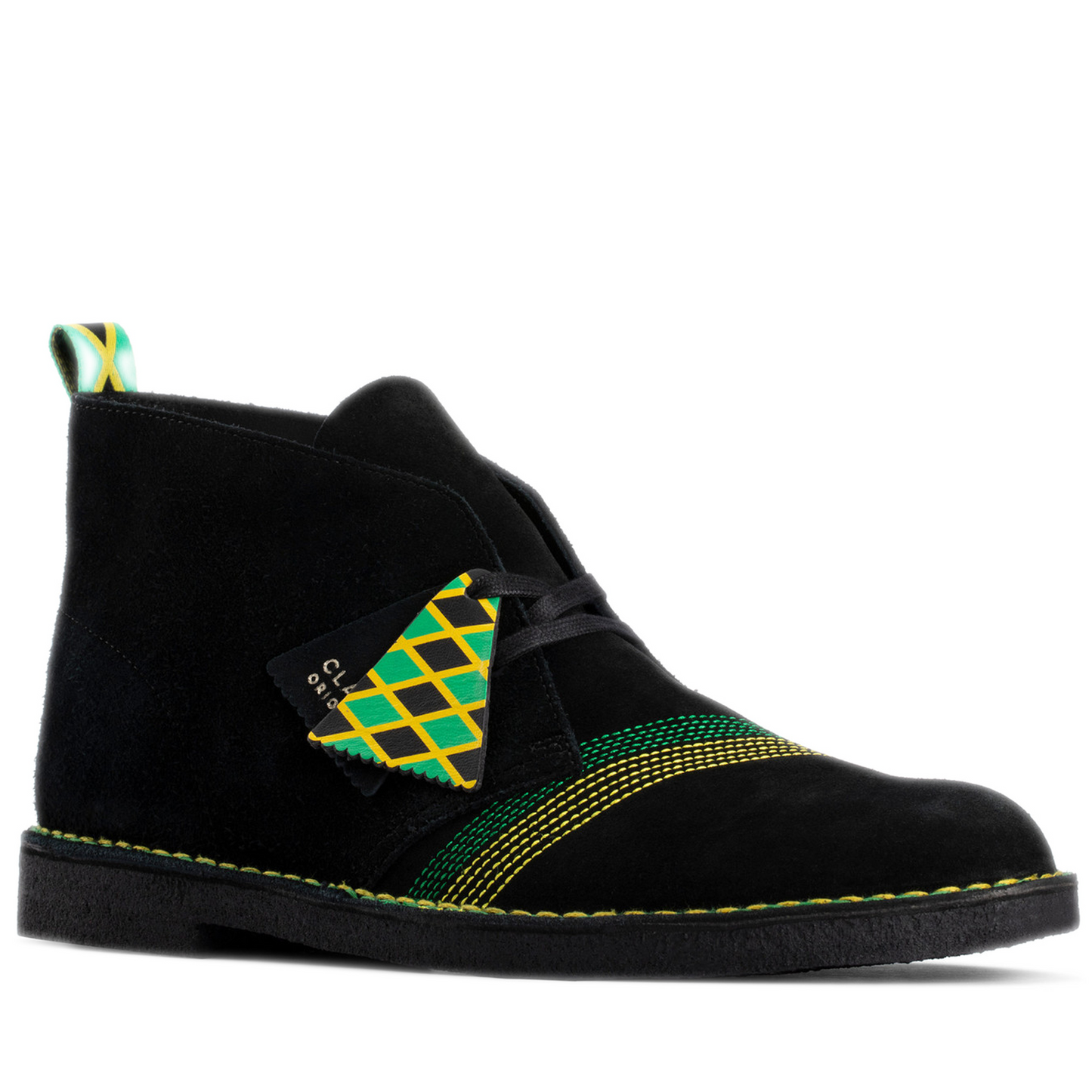 Men's Clarks Desert Jamaica - Black Multicolor