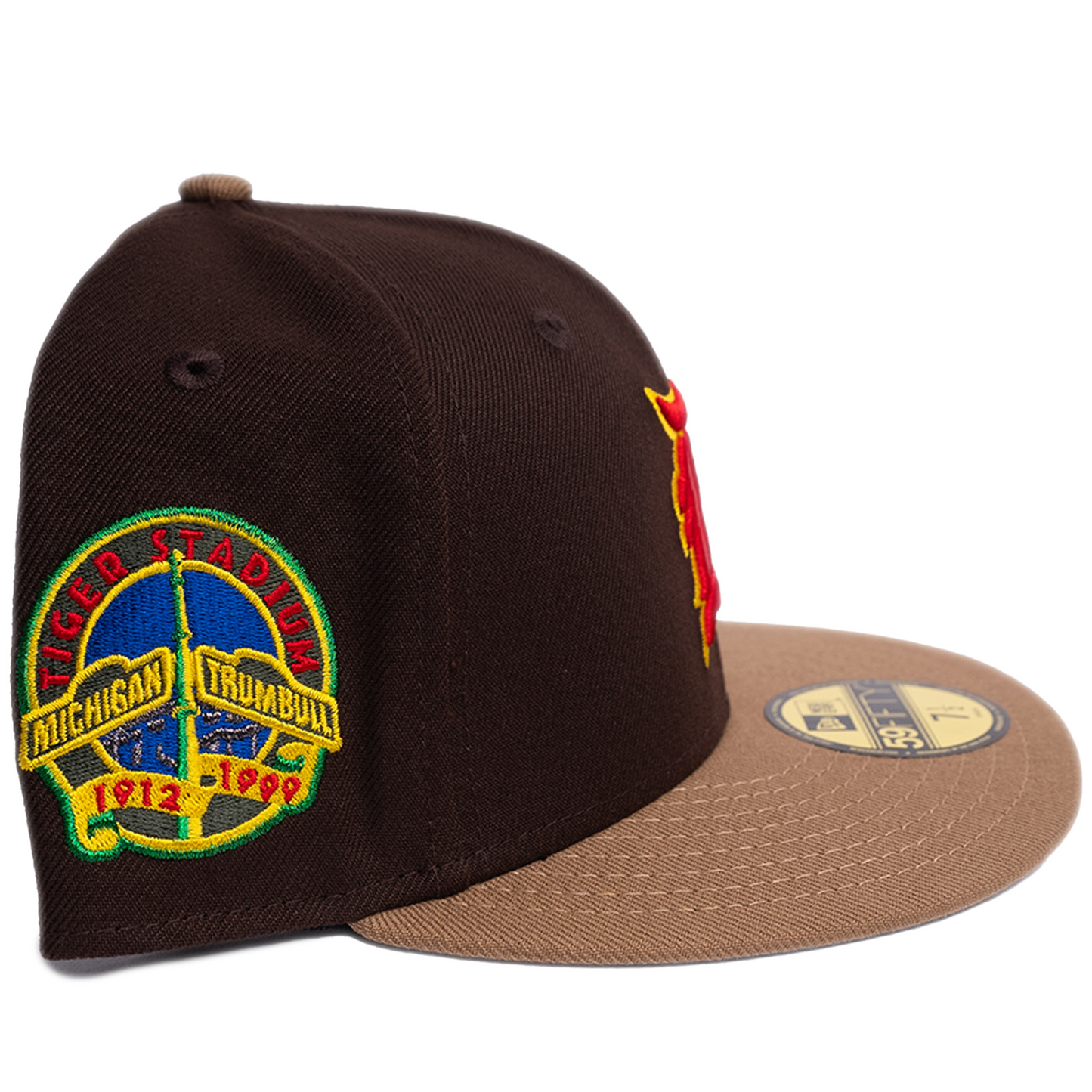 New Era Detroit Tigers 59Fifty Fitted Hat - Brown Wood/ Khaki
