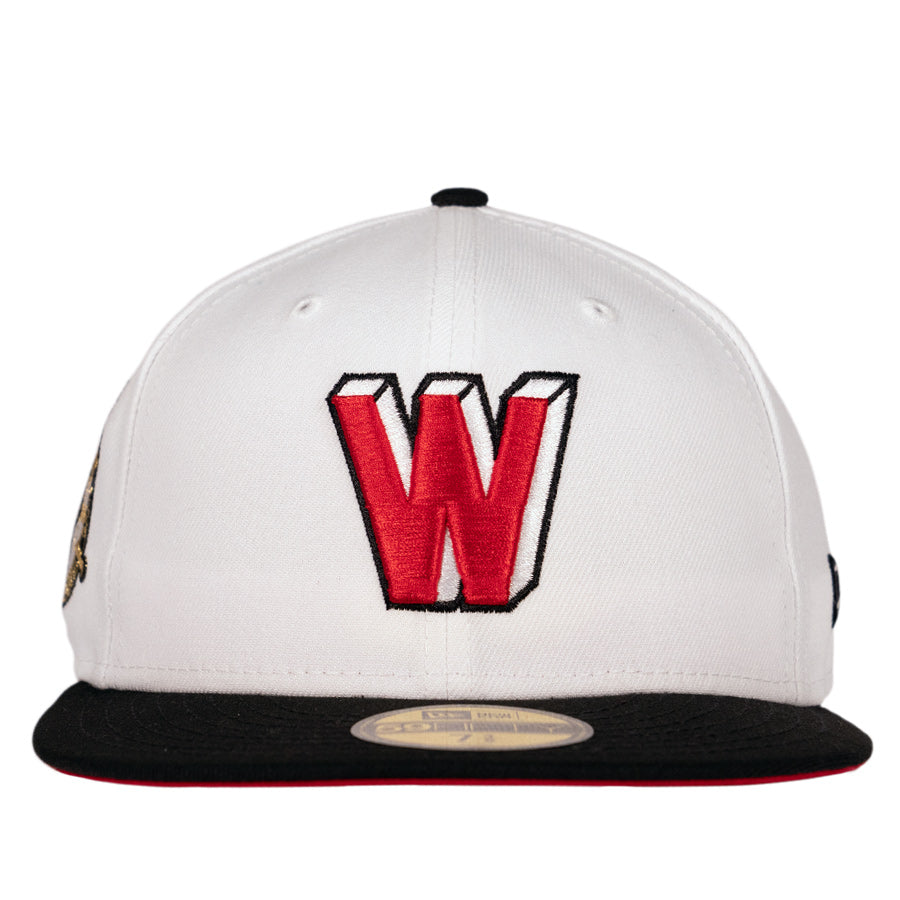 New Era Washington Senators - 59FIFTY Custom Fitted Hat - White / Black