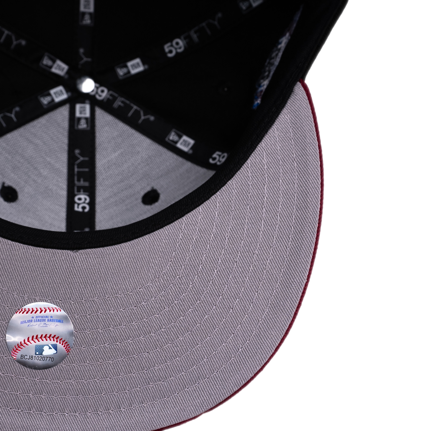 New Era Los Angeles Dodgers 59Fifty Fitted Hat - Black/ Red