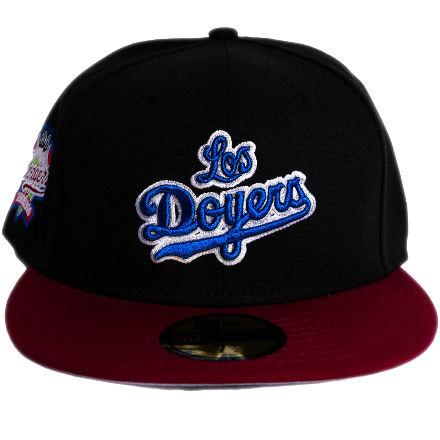 New Era Los Angeles Dodgers 59Fifty Fitted Hat - Black/ Red