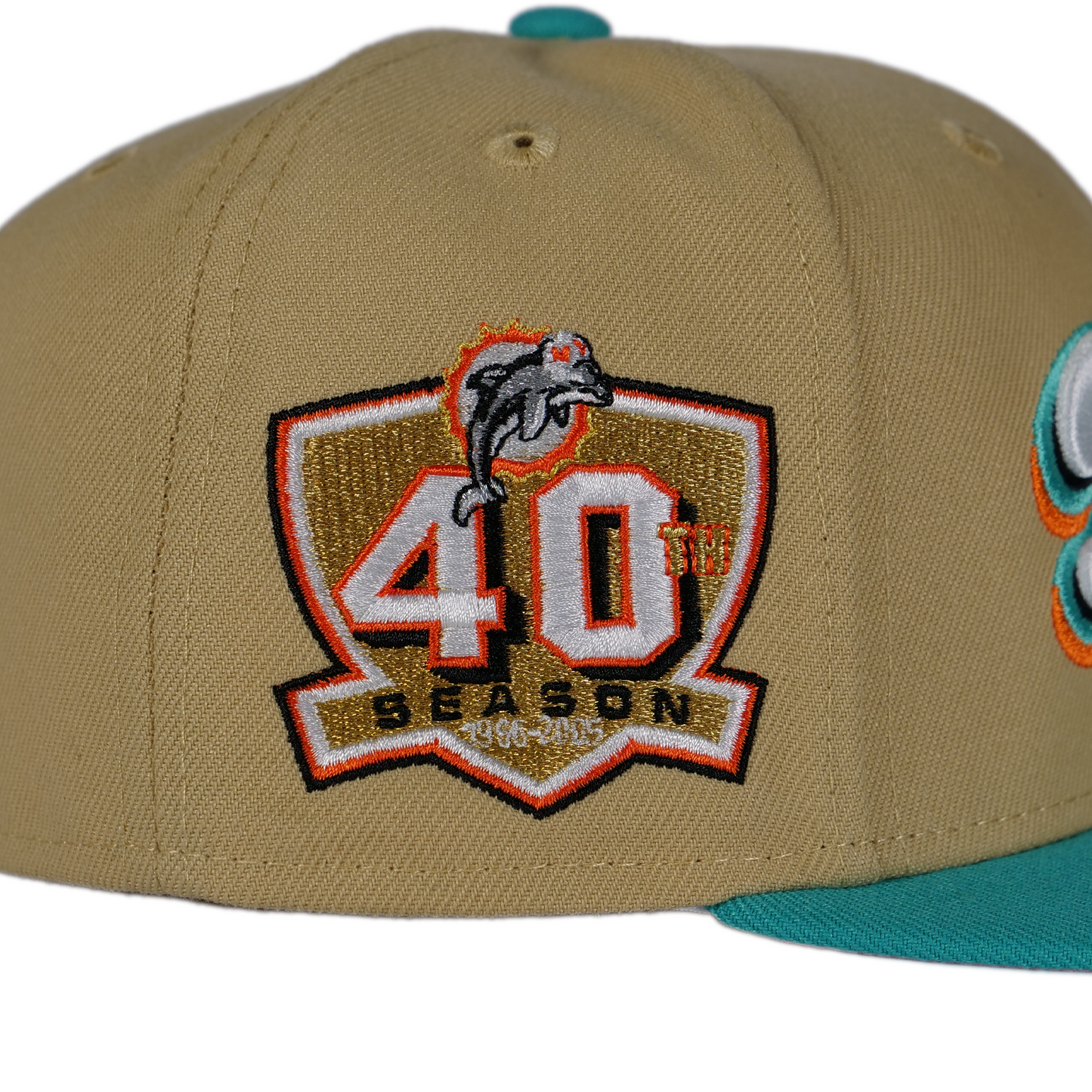 New Era Miami Dolphins 59FIFTY Fitted Hat - Khaki/ Teal/ Pink