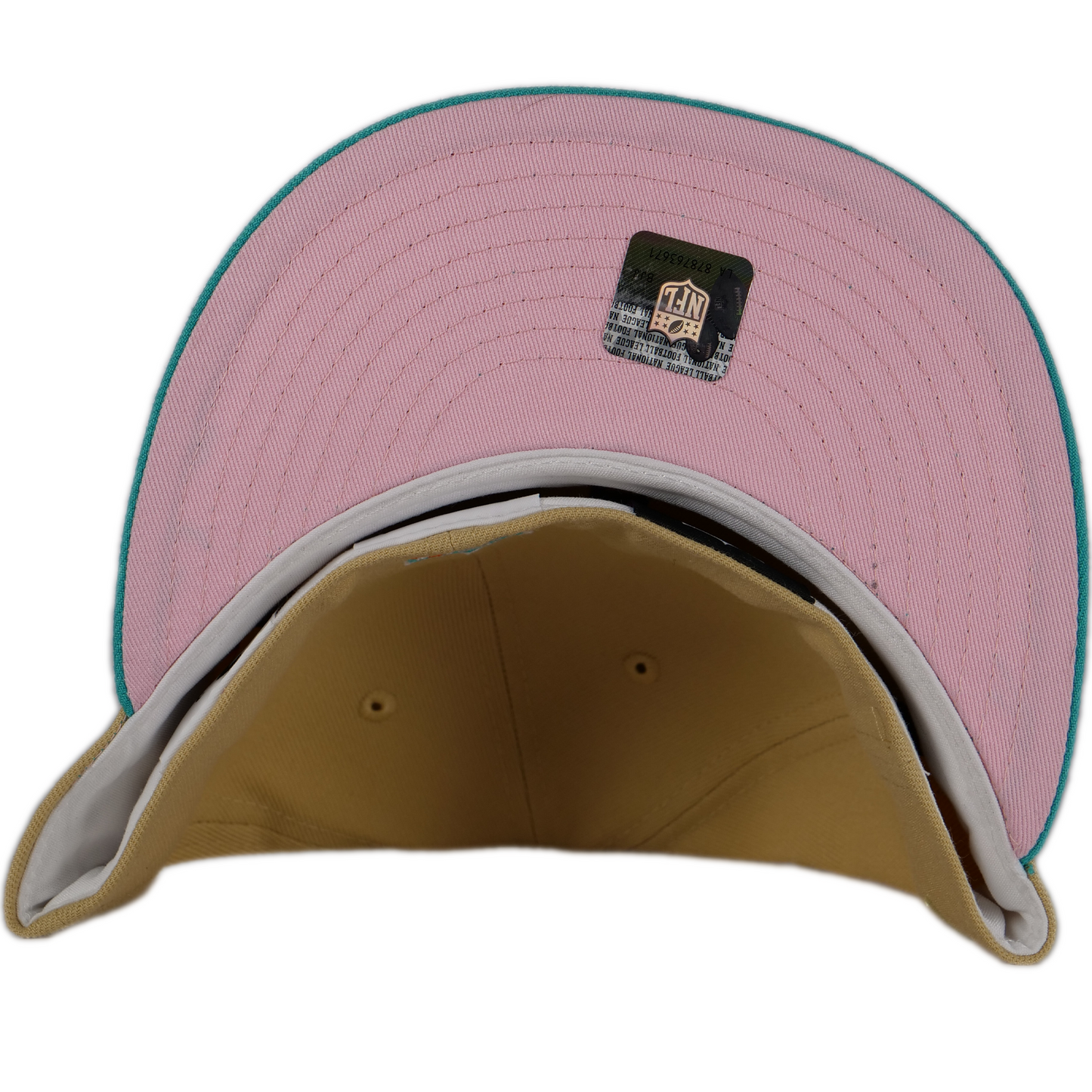 New Era Miami Dolphins 59FIFTY Fitted Hat - Khaki/ Teal/ Pink