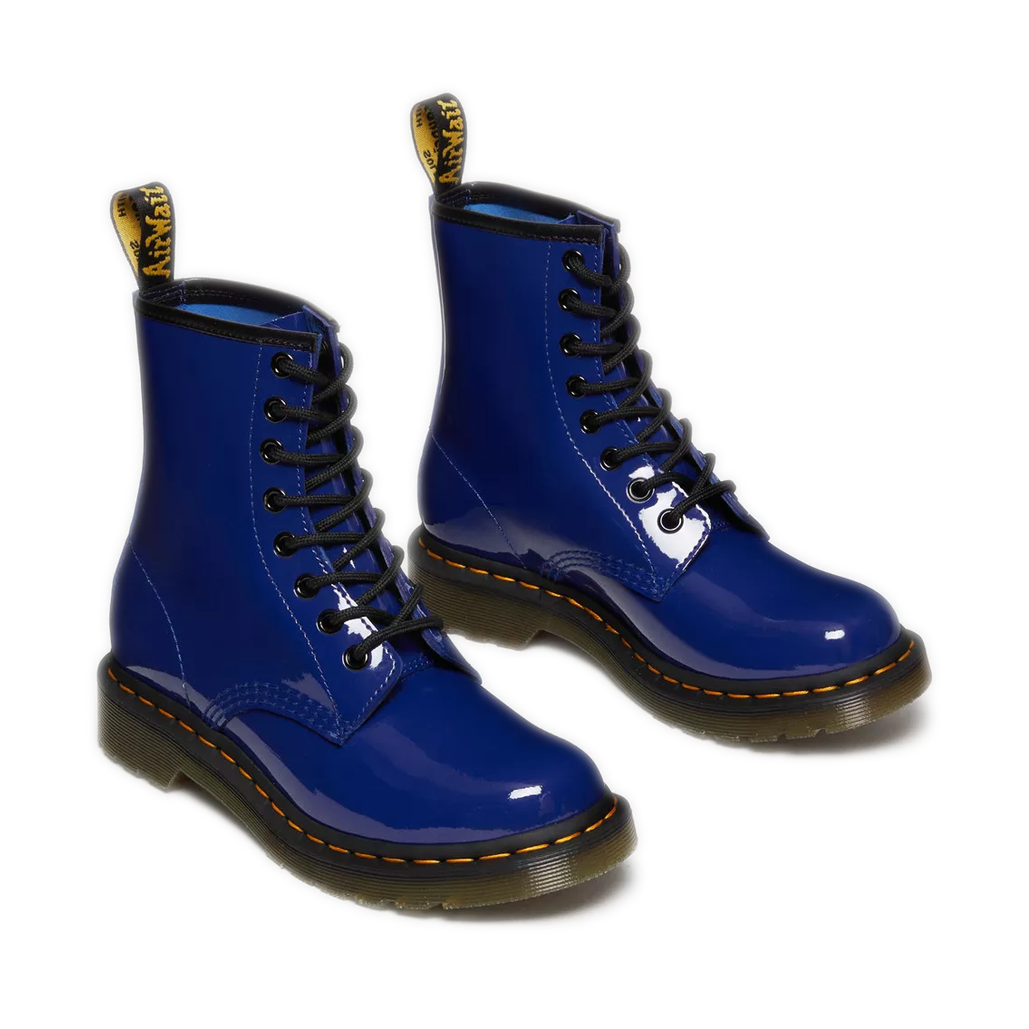 Women's Dr. Martens 1460 Patent Leather Lace Up Boots - Blue Lucido/ Patent Lamper