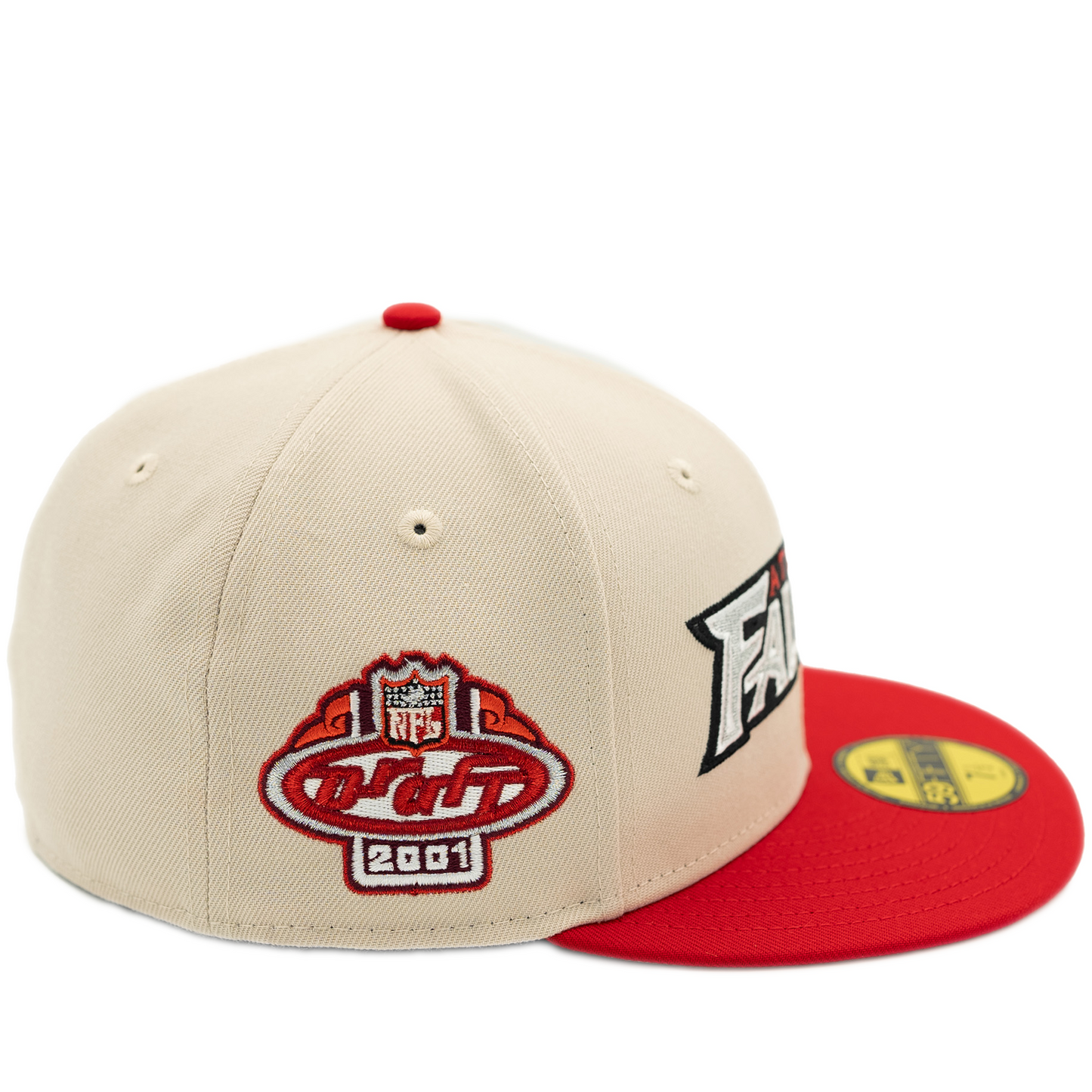 New Era Atlanta Falcons 59Fifty Fitted Hat - Stone/ Scarlet