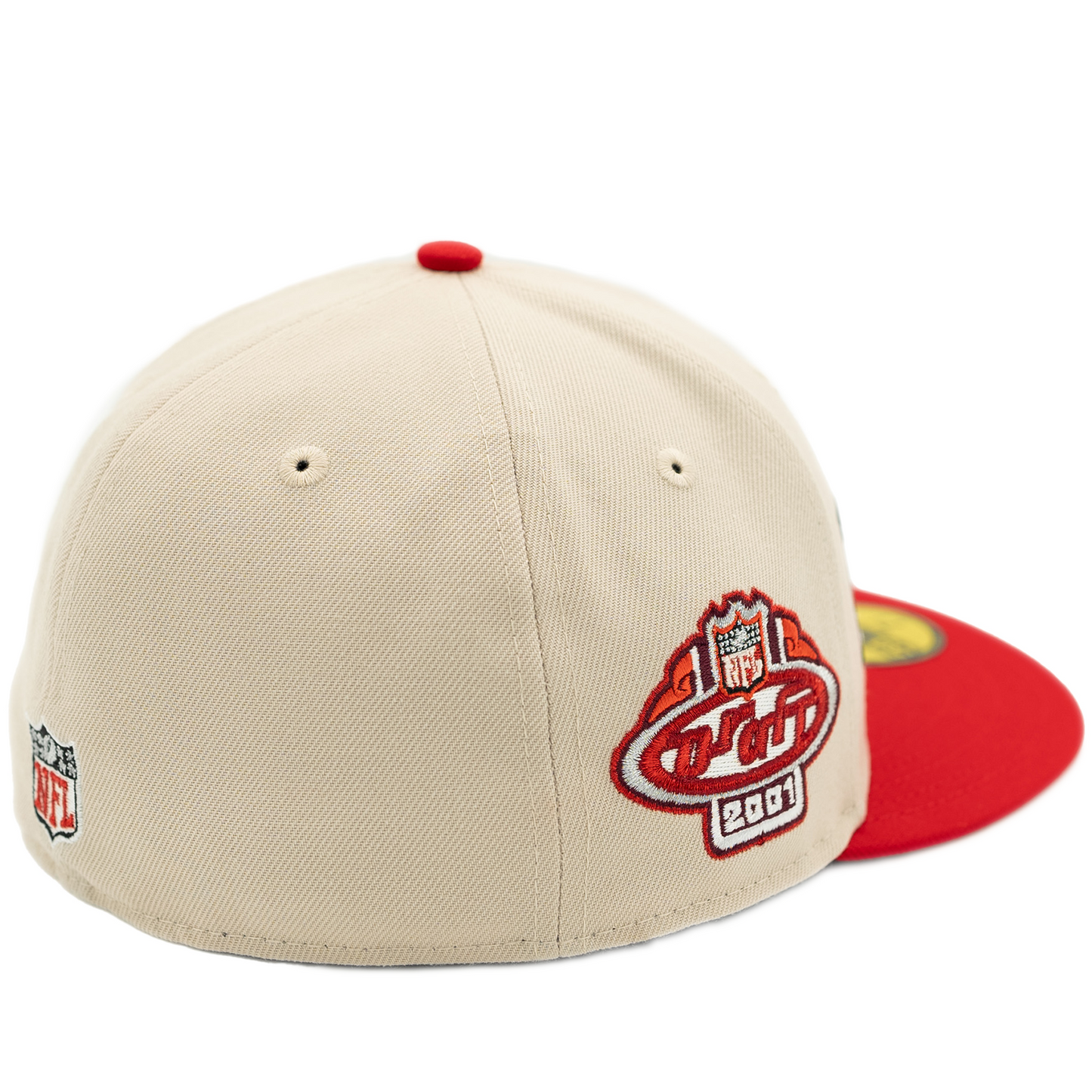New Era Atlanta Falcons 59Fifty Fitted Hat - Stone/ Scarlet