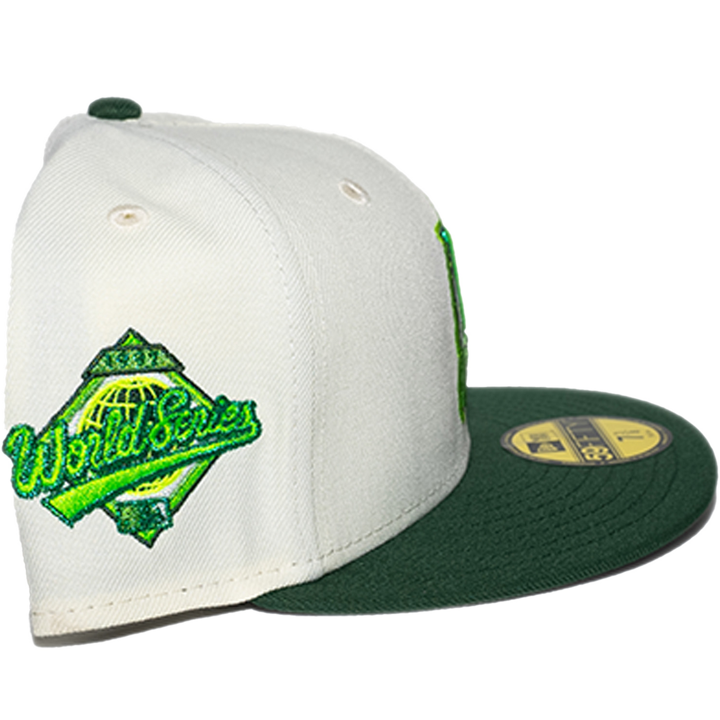 New Era Florida Marlins 59Fifty Fitted Hat - Chrome/ Green