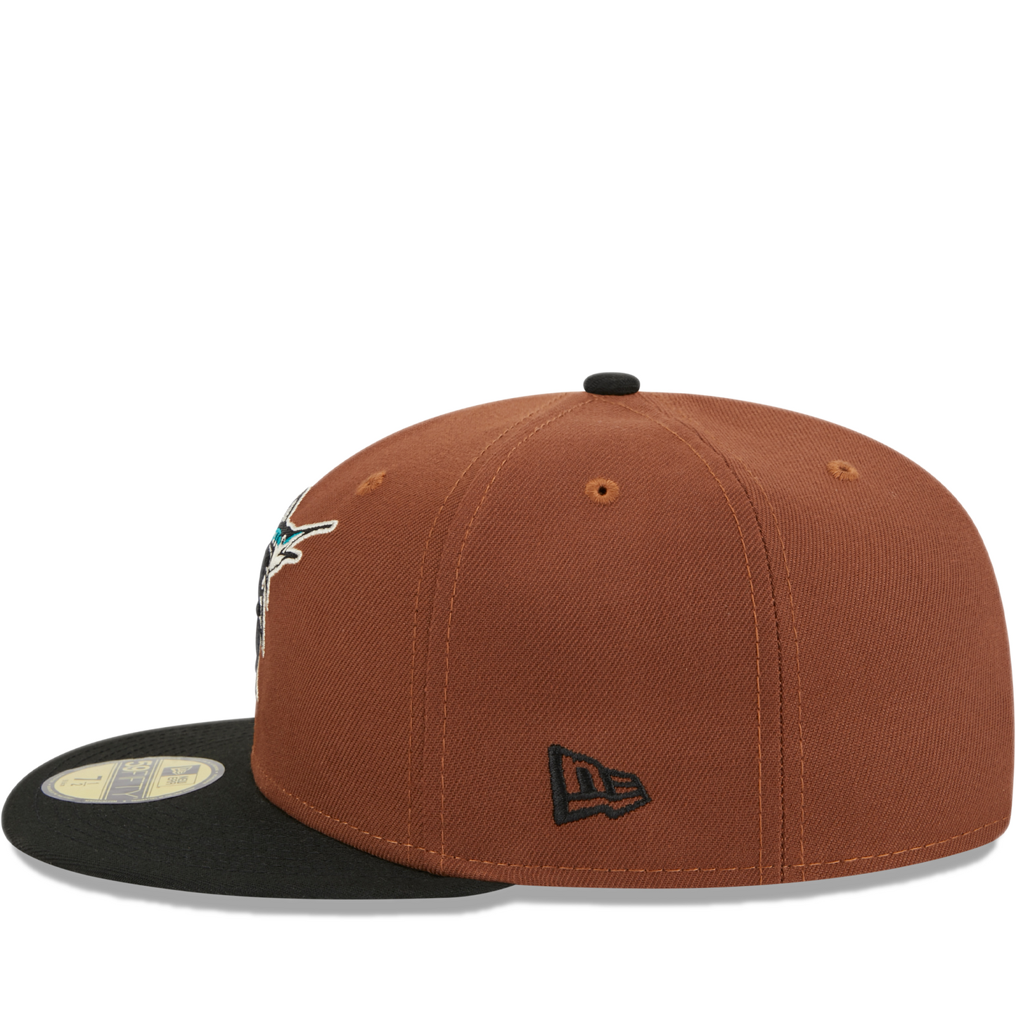 New Era Florida Marlins 59FIFTY Fitted Hat - Brown/ Black