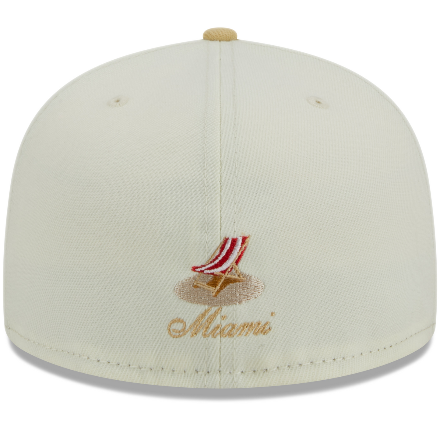 New Era Miami Dolphins City Icon 59FIFTY Fitted Hat - White/ Cream