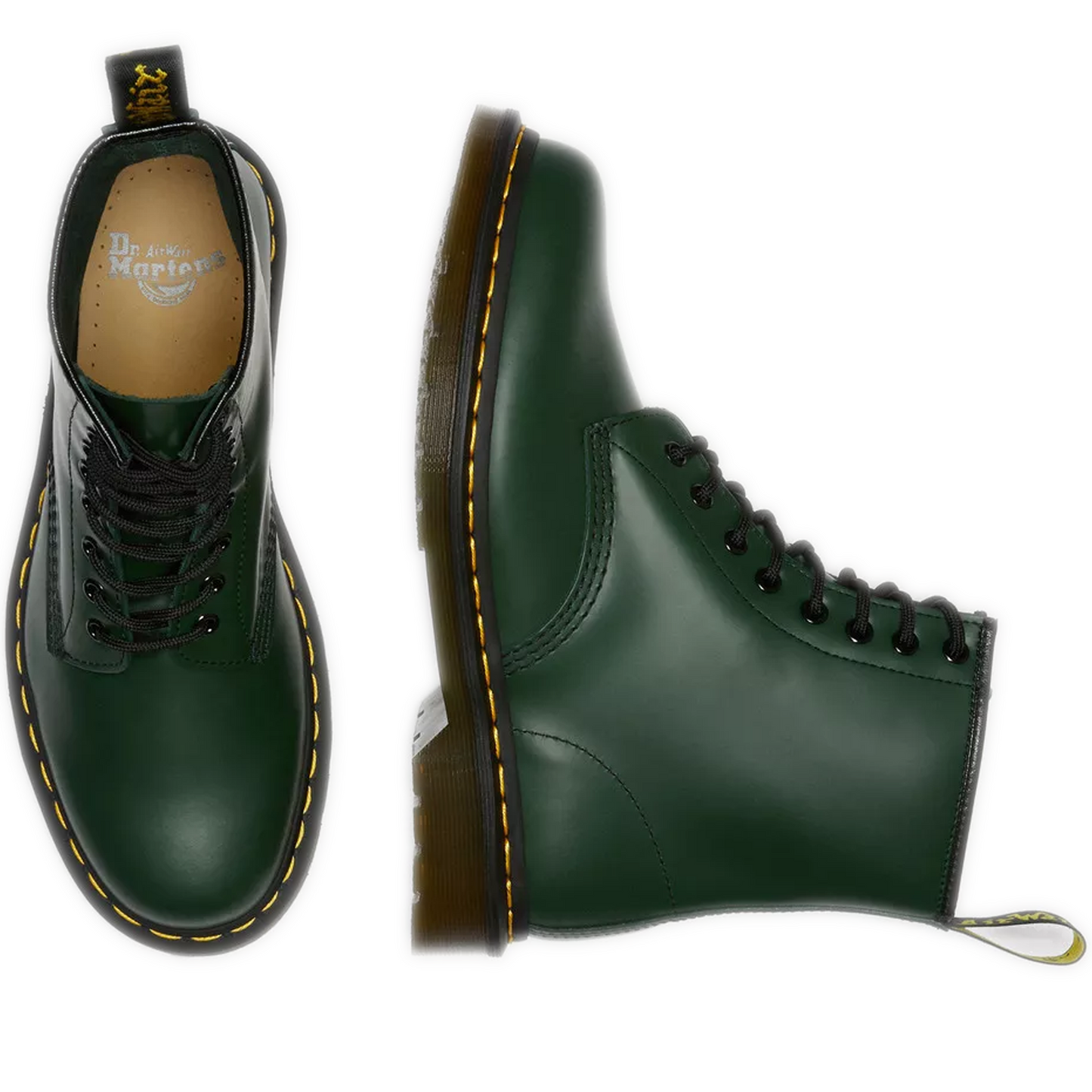 Men's Dr. Martens 1460 Smooth Leather Lace Up Boots - Green