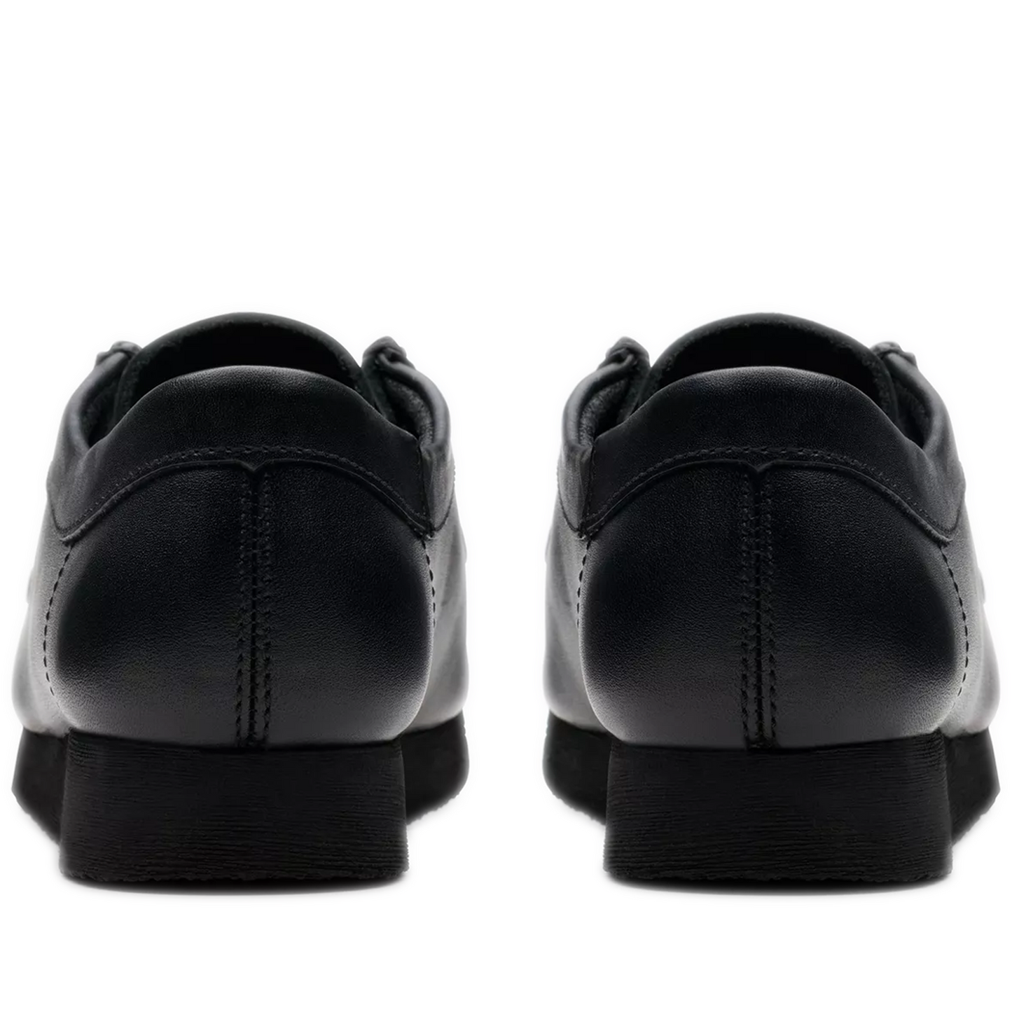 Grade School Clarks Wallabee Older - Black Leather