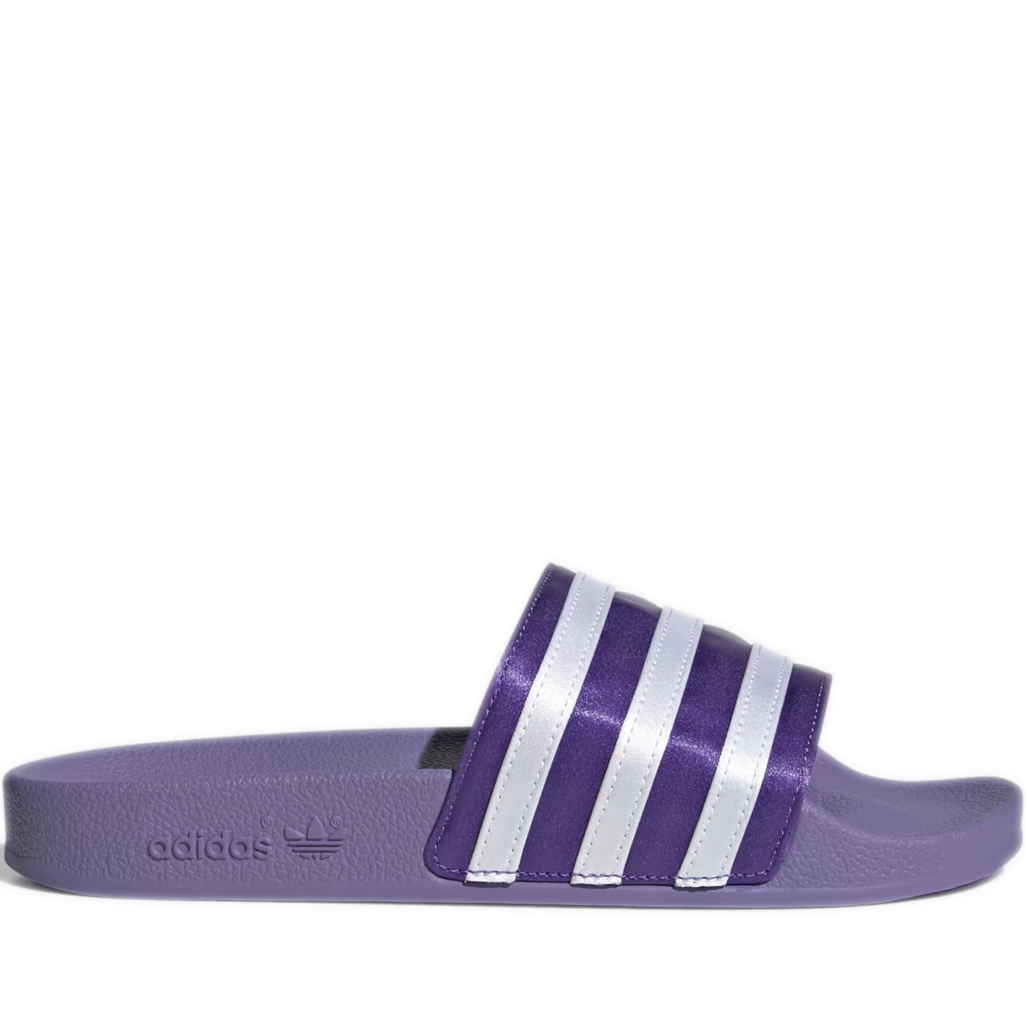 Women's Adidas Adilette Slides - Lilac/ White