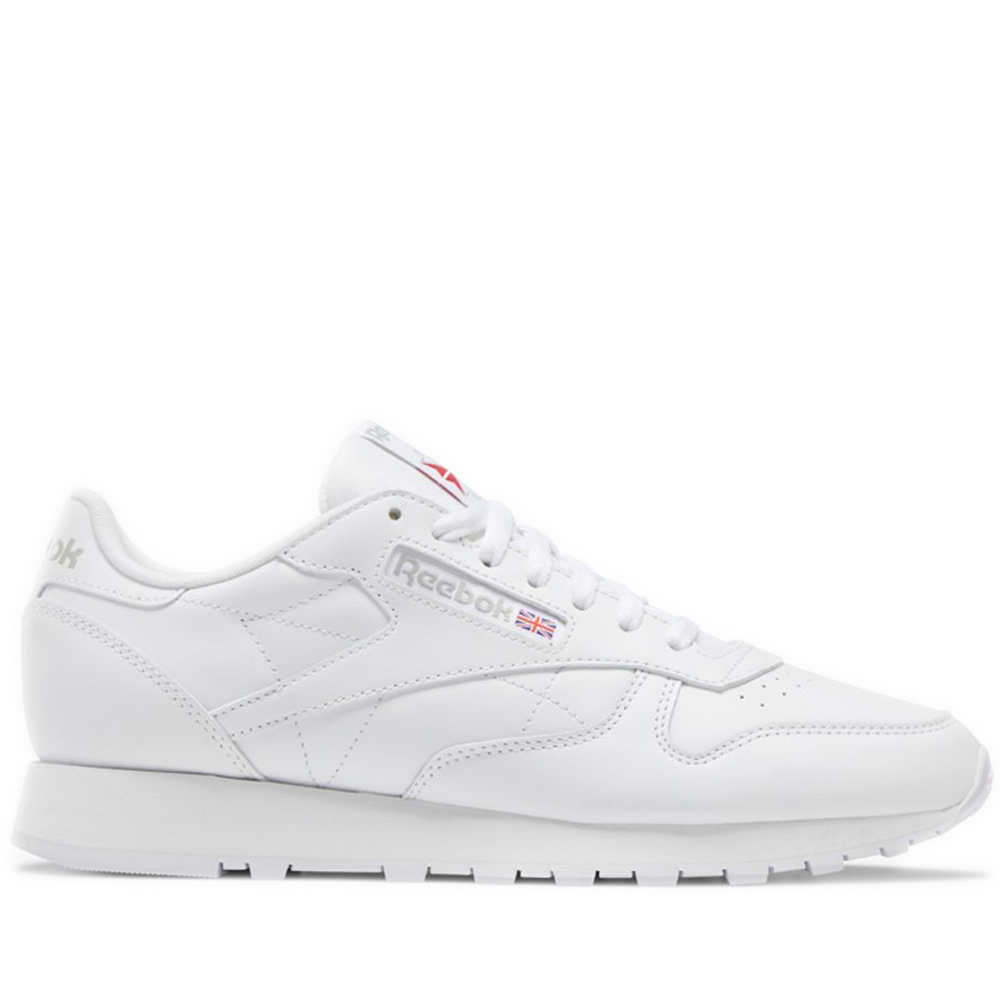 Men's Reebok Classic Leather Shoes - Ftwr White/Ftwr White/Pure Grey 3 Side