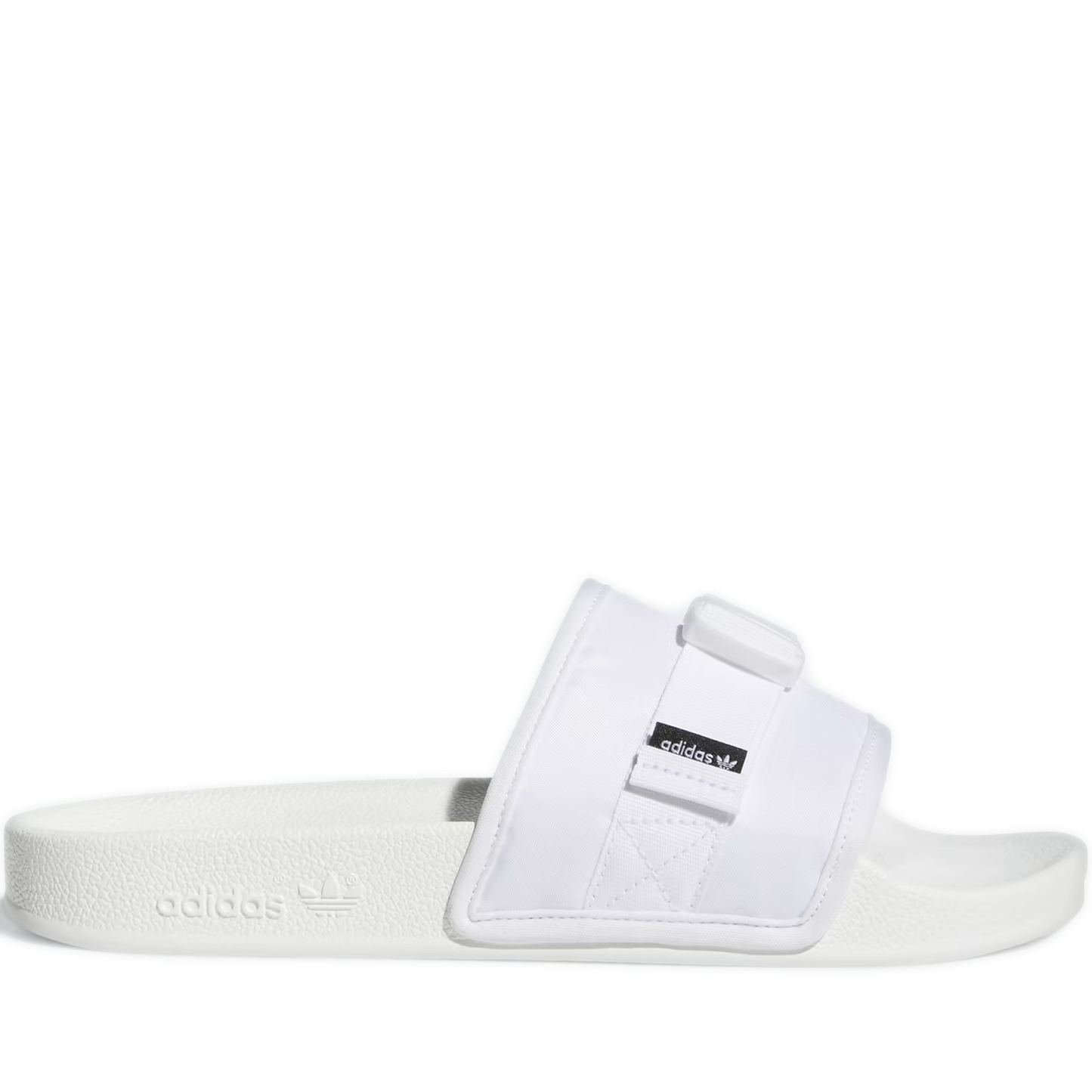 Women's Adidas Adilette Slides - White/ Black