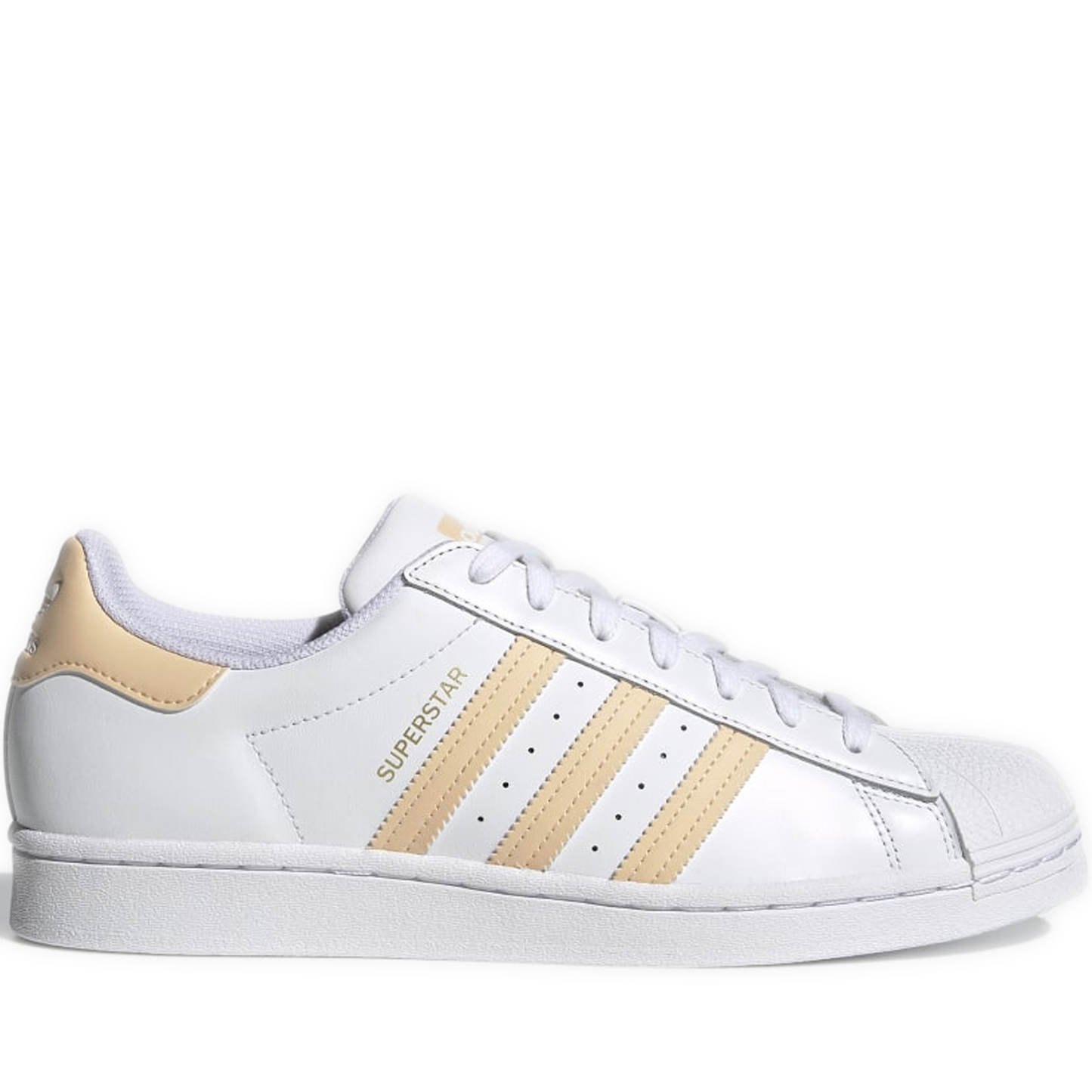 Men's Adidas Superstar Shoes - White/ Orange
