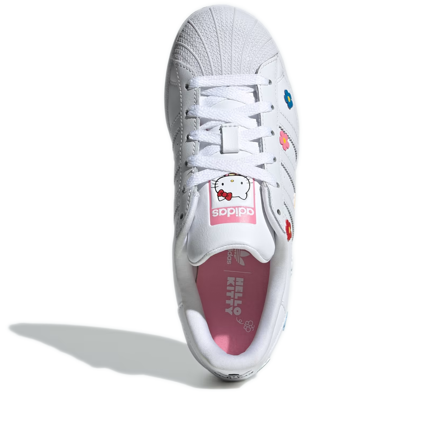 Kid's Grade School Adidas Hello Kitty Superstar J - White