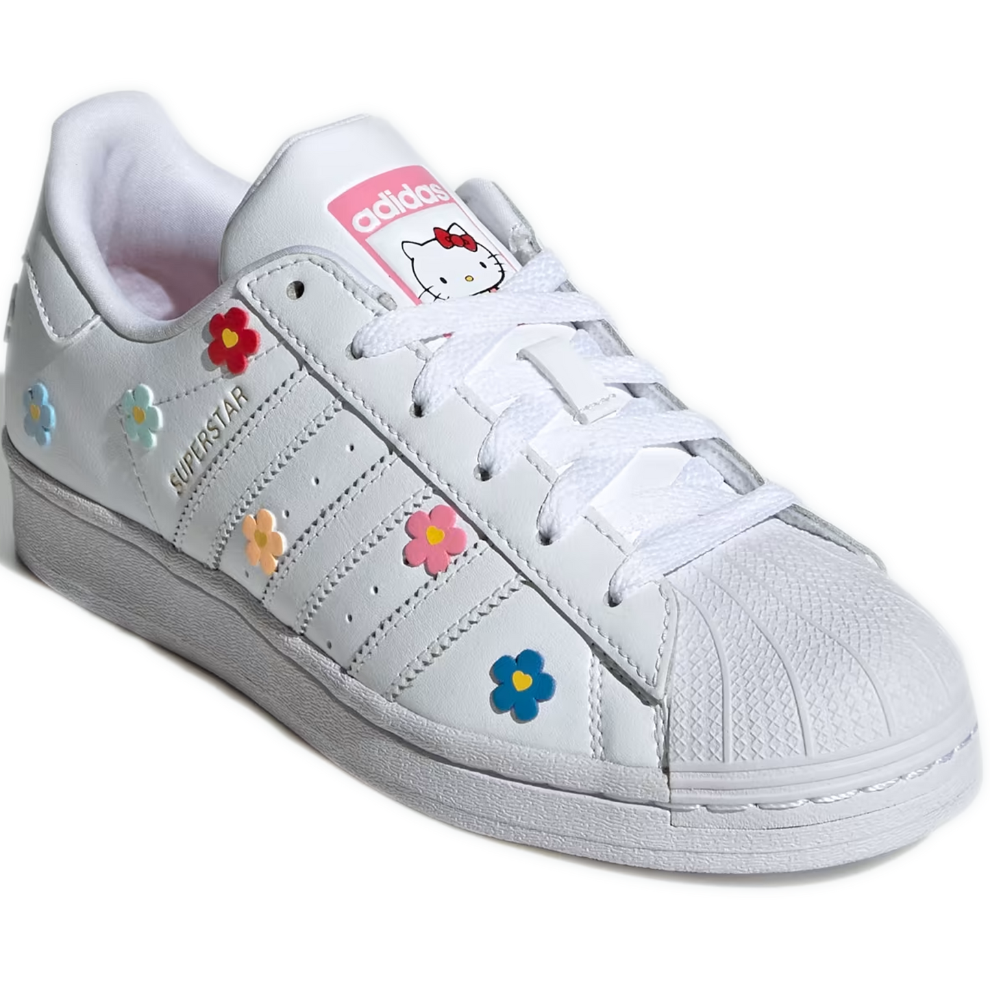 Kid's Grade School Adidas Hello Kitty Superstar J - White