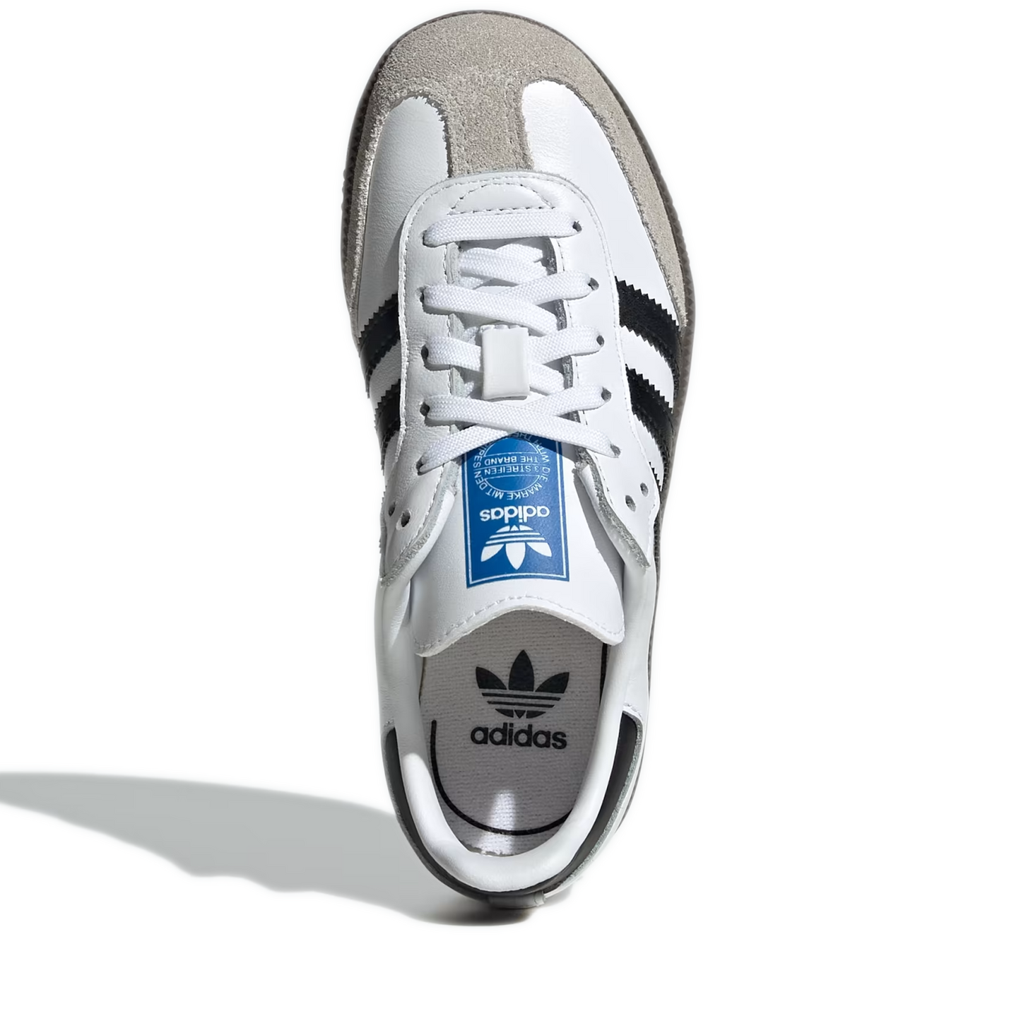Pre School Adidas Samba OG Shoes - Cloud White/Core Black/Clear Granite