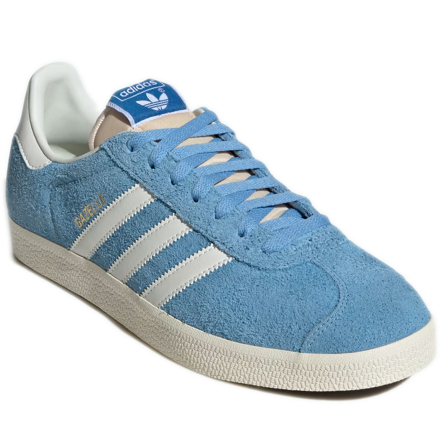 Men's Adidas Gazelle Shoes - Light Blue/Off White/Cream White