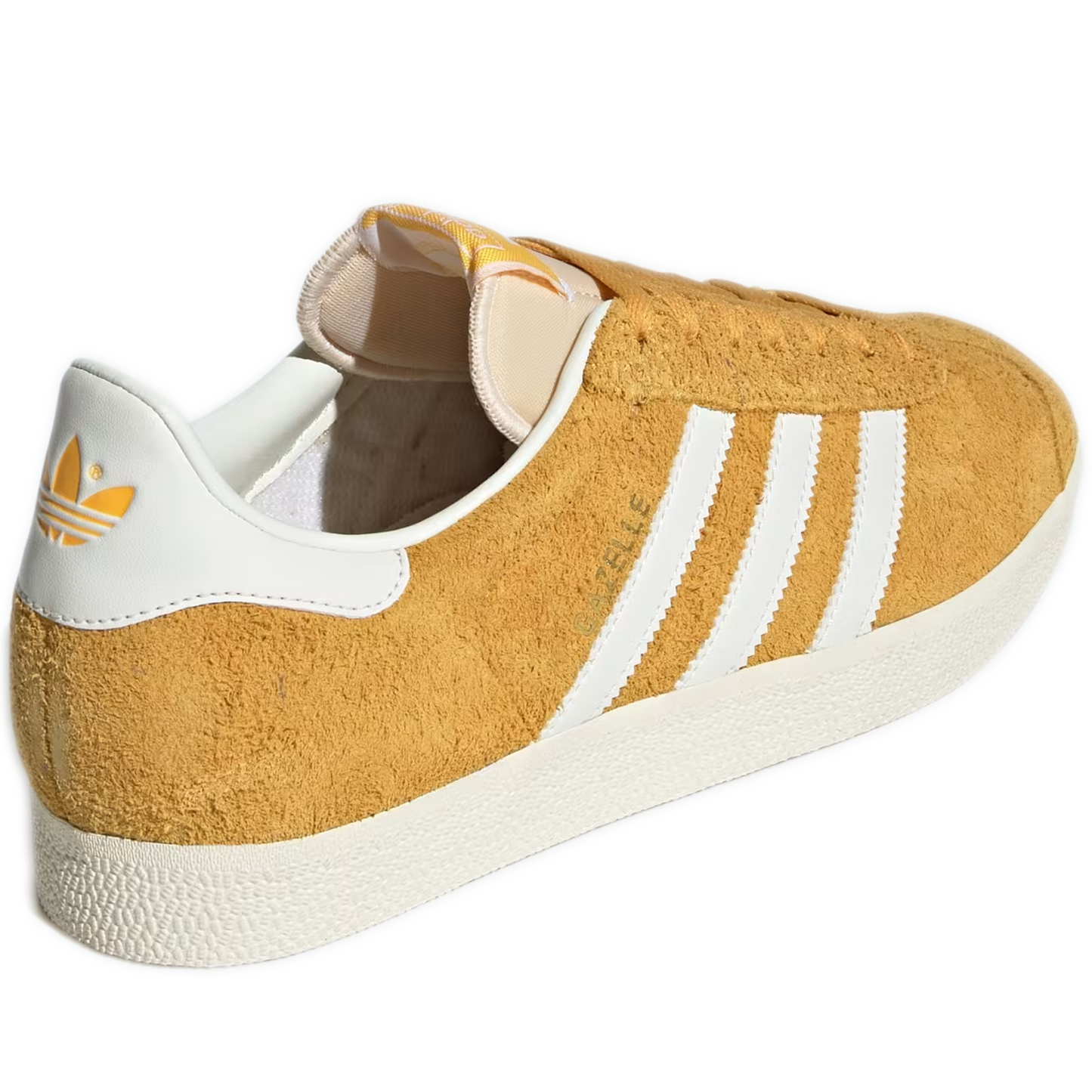 Men's Adidas Gazelle Shoes - Preloved Yellow / Off White / Cream White