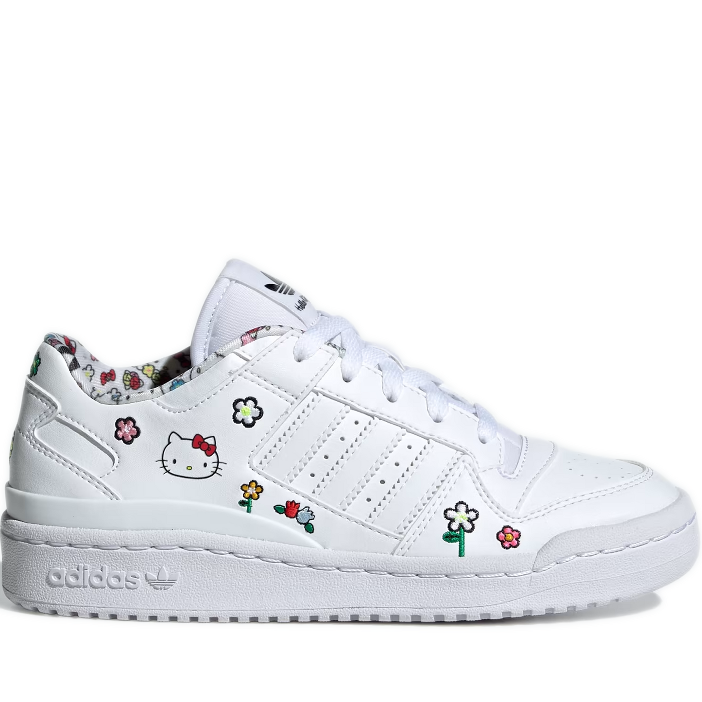 Kid's Grade School Adidas Hello Kitty Forum Low J - White