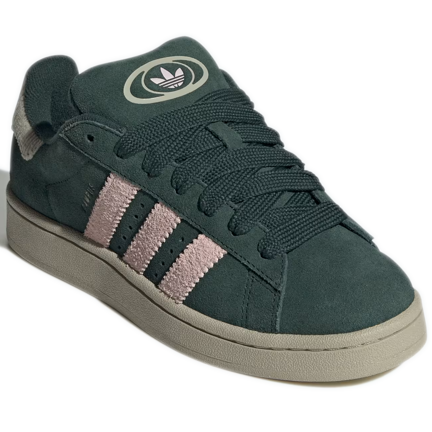 Women's Adidas Campus 00s Shoes - Mineral Green/Sandy Pink/Putty Grey