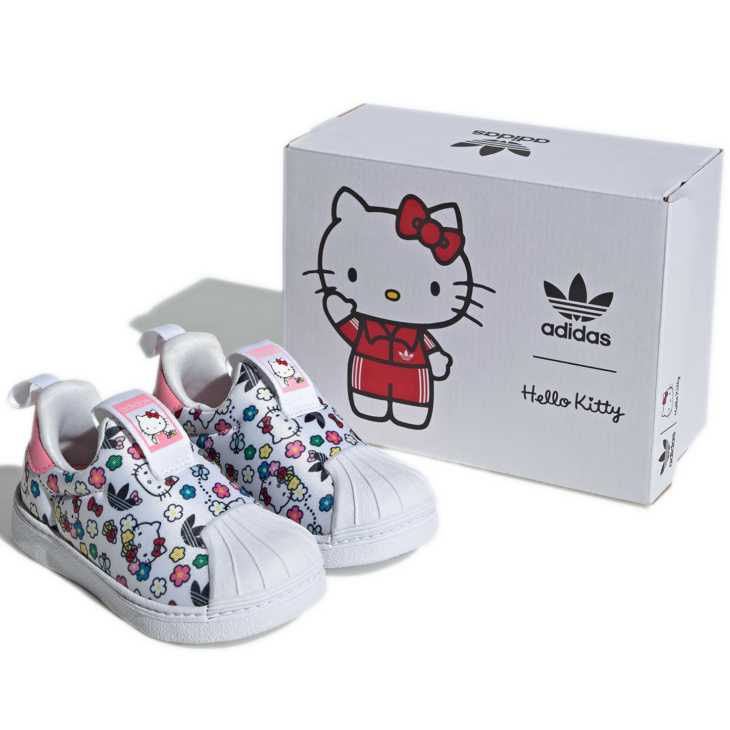 Infant's Adidas Hello Kitty Superstar 350 - White/ Pink